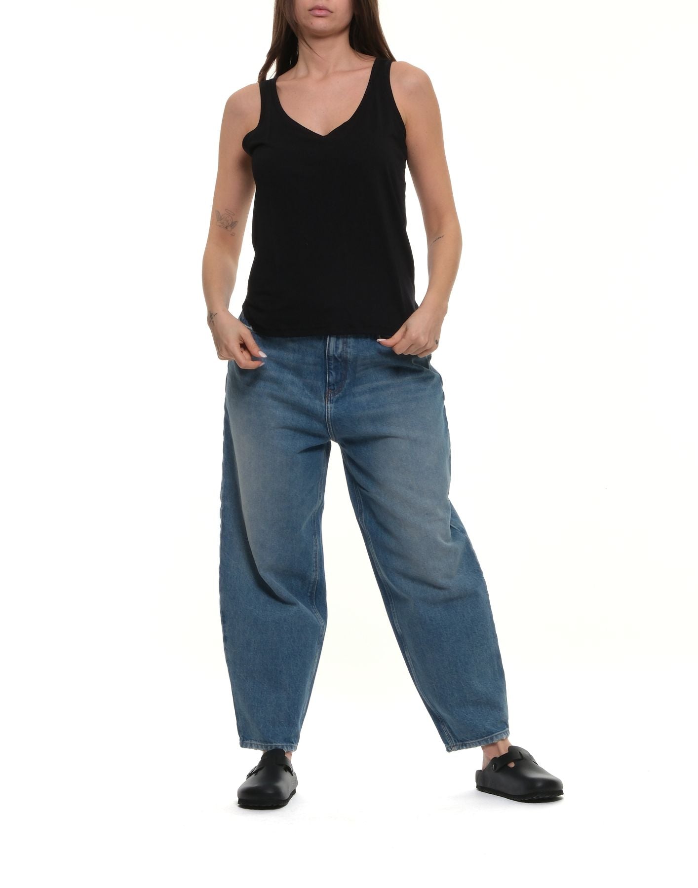 Tank top woman M296-FDE100 002 Majestic Filatures