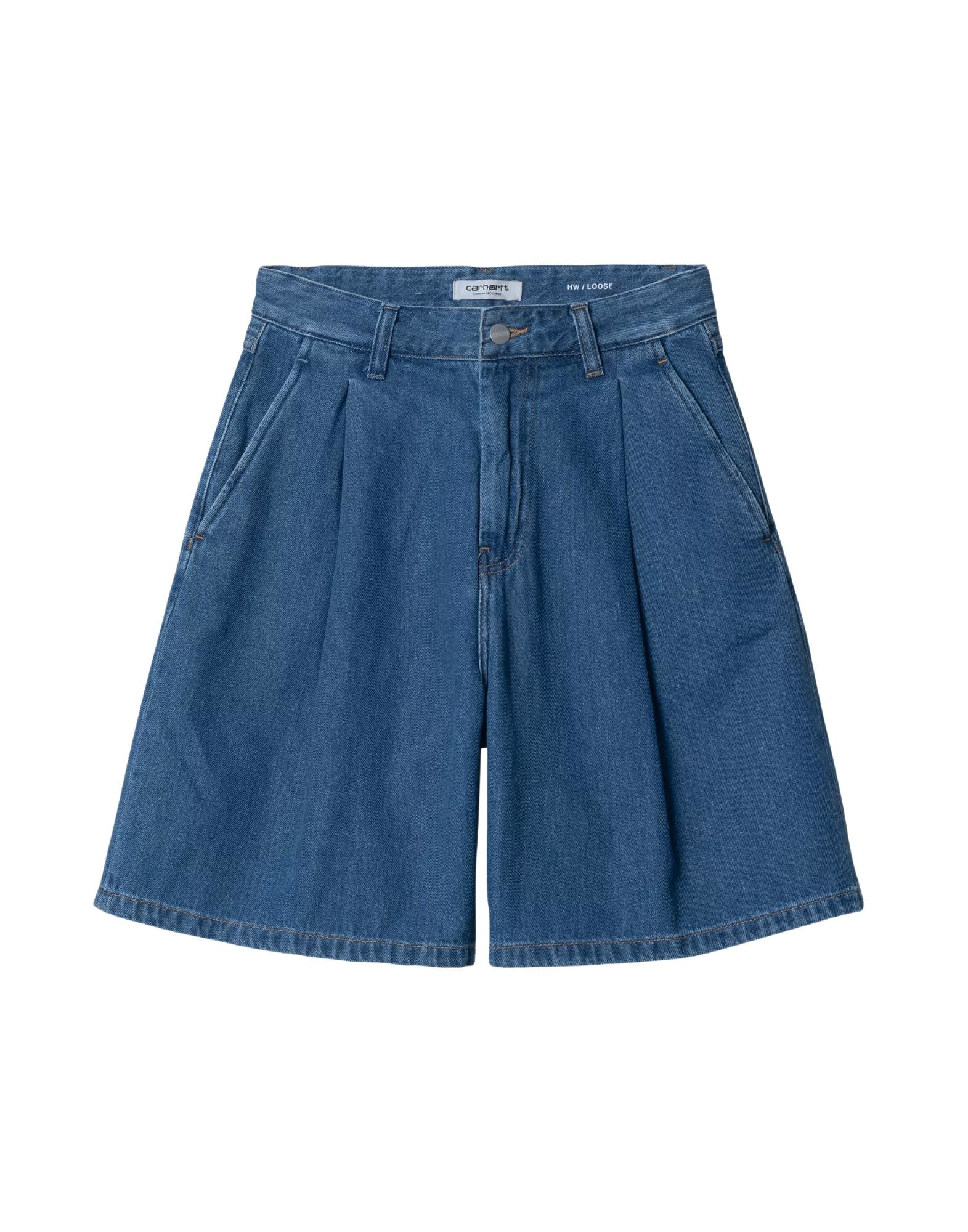 Carhartt WIP W’ Alta Short Women Denim Blue Dark used wash I033345 014L