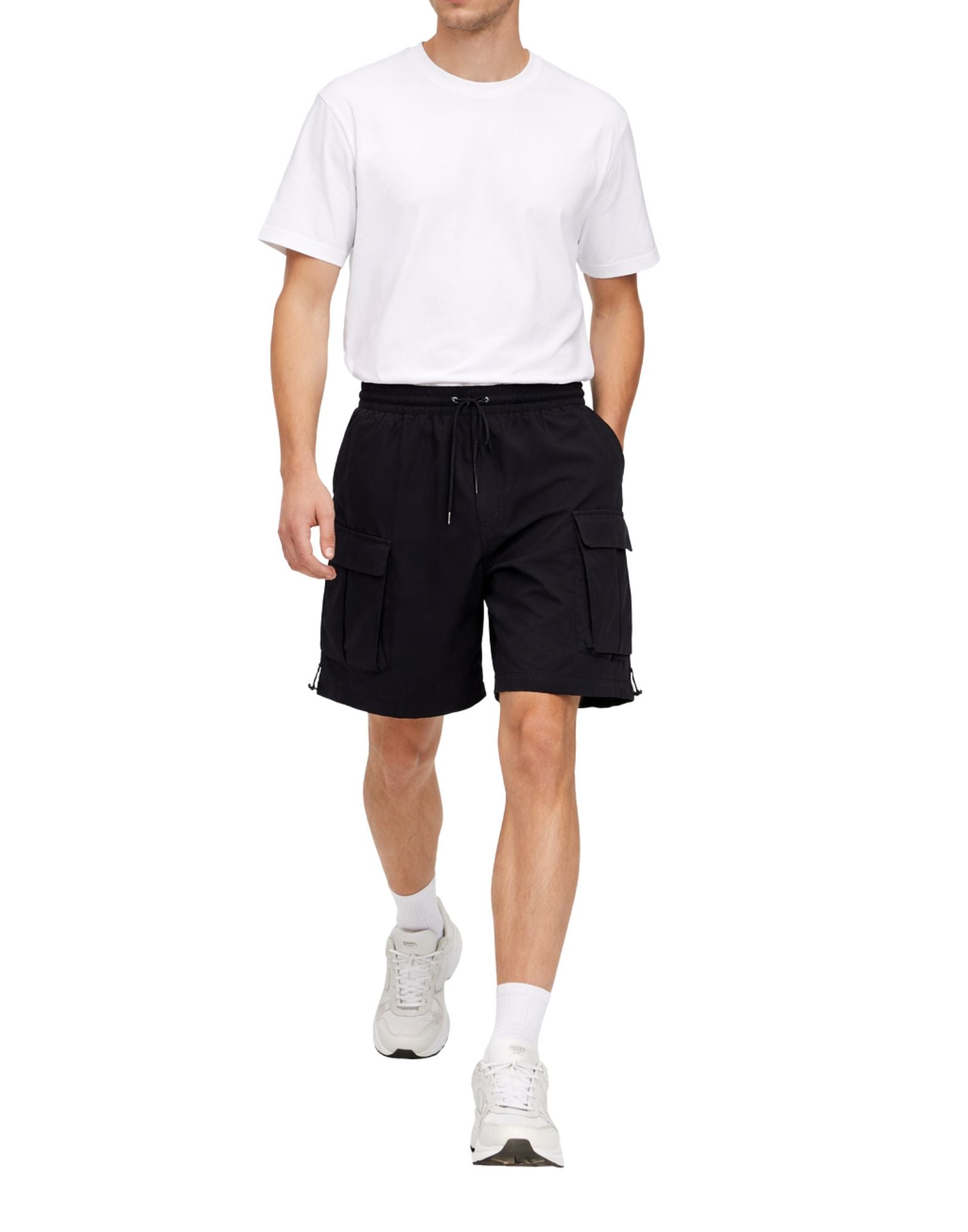 Pantaloncini cargo Woodbird WBSmoul Tech neri Pantaloncini da uomo 2616-301 NERO