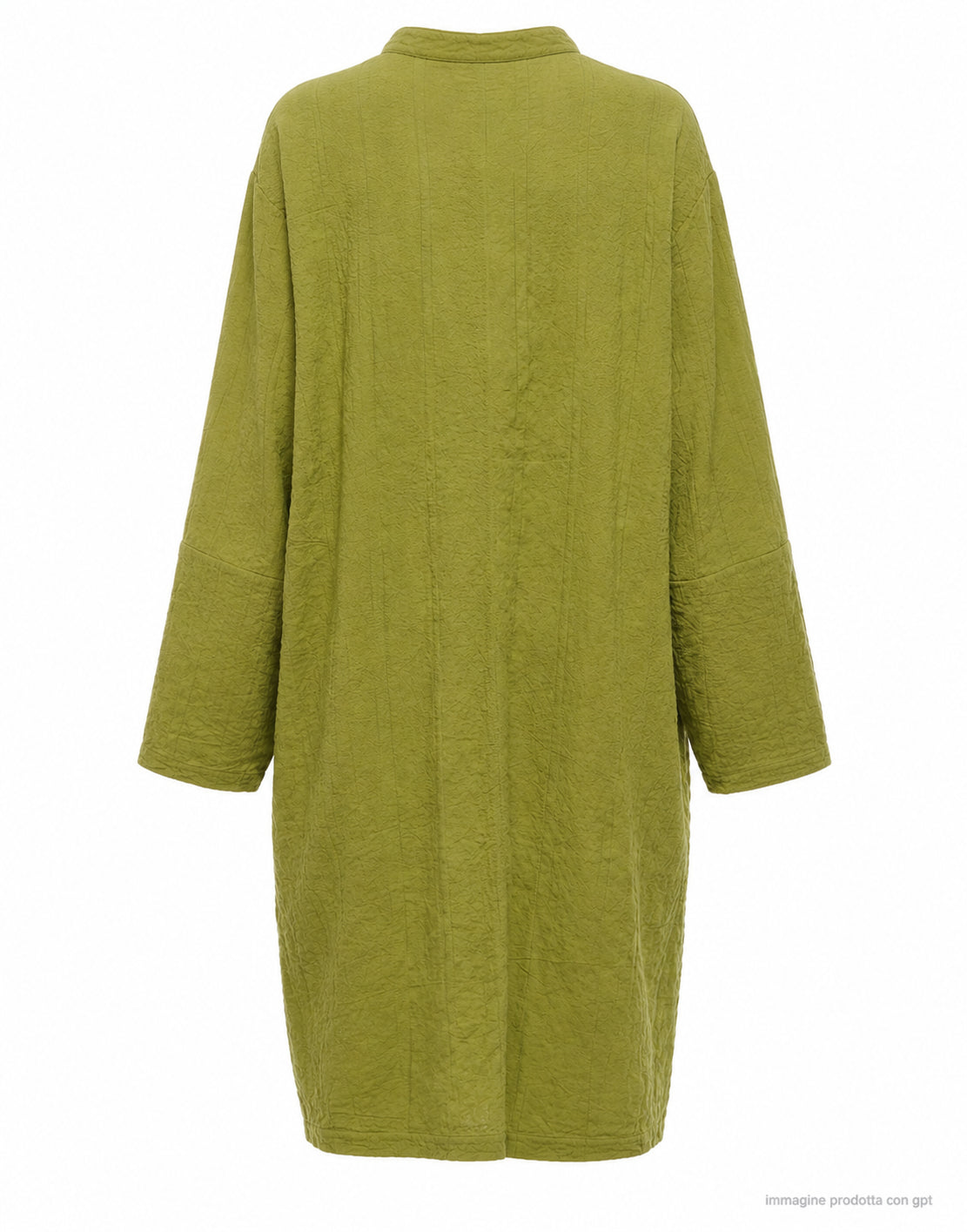 Transit Olive Long Button-Front Dress CFDTRCB114 23 OLIVE