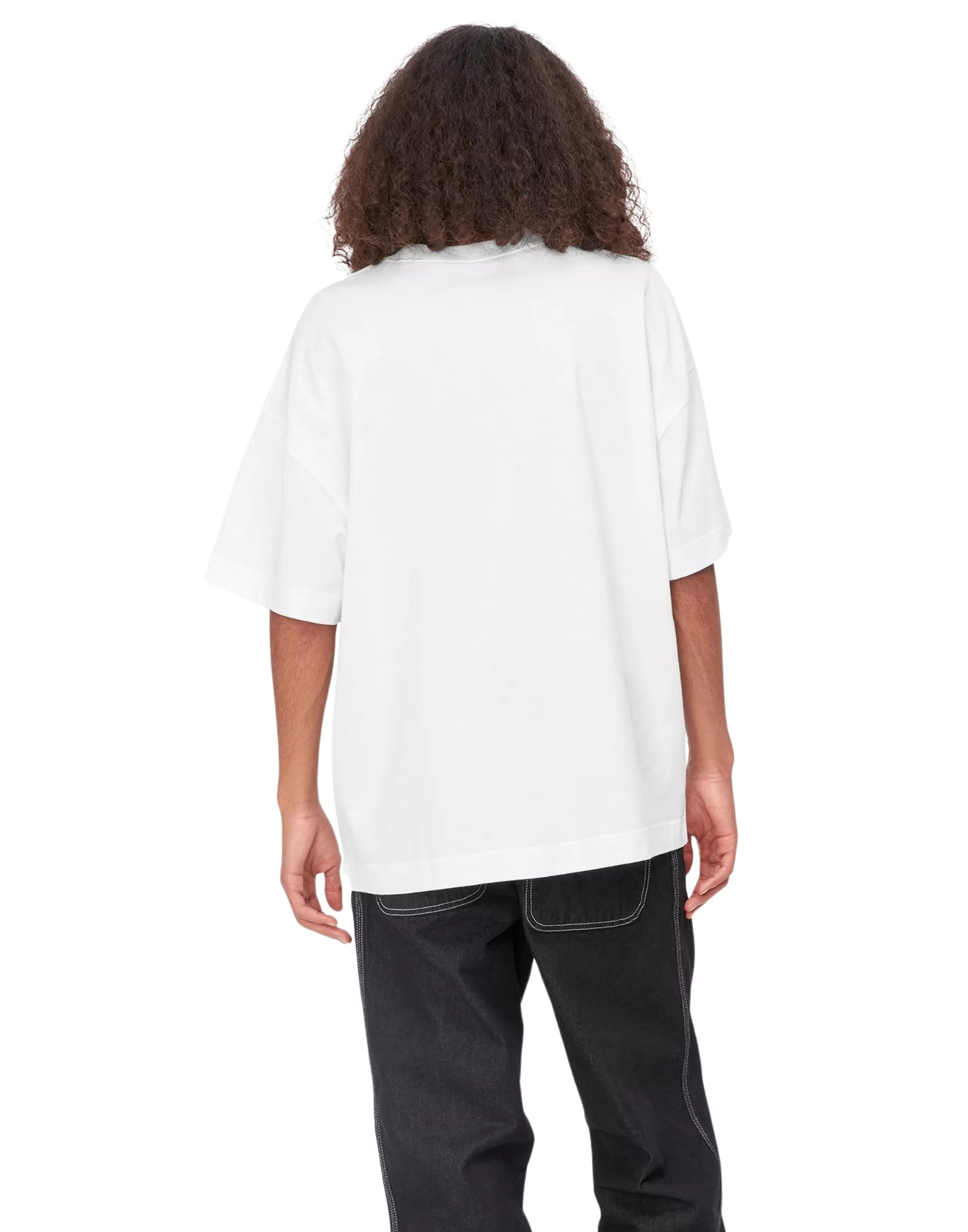 I031373 00A.XX WHITE/BLACK T-SHIRT - Maglieria - CARHARTT WIP