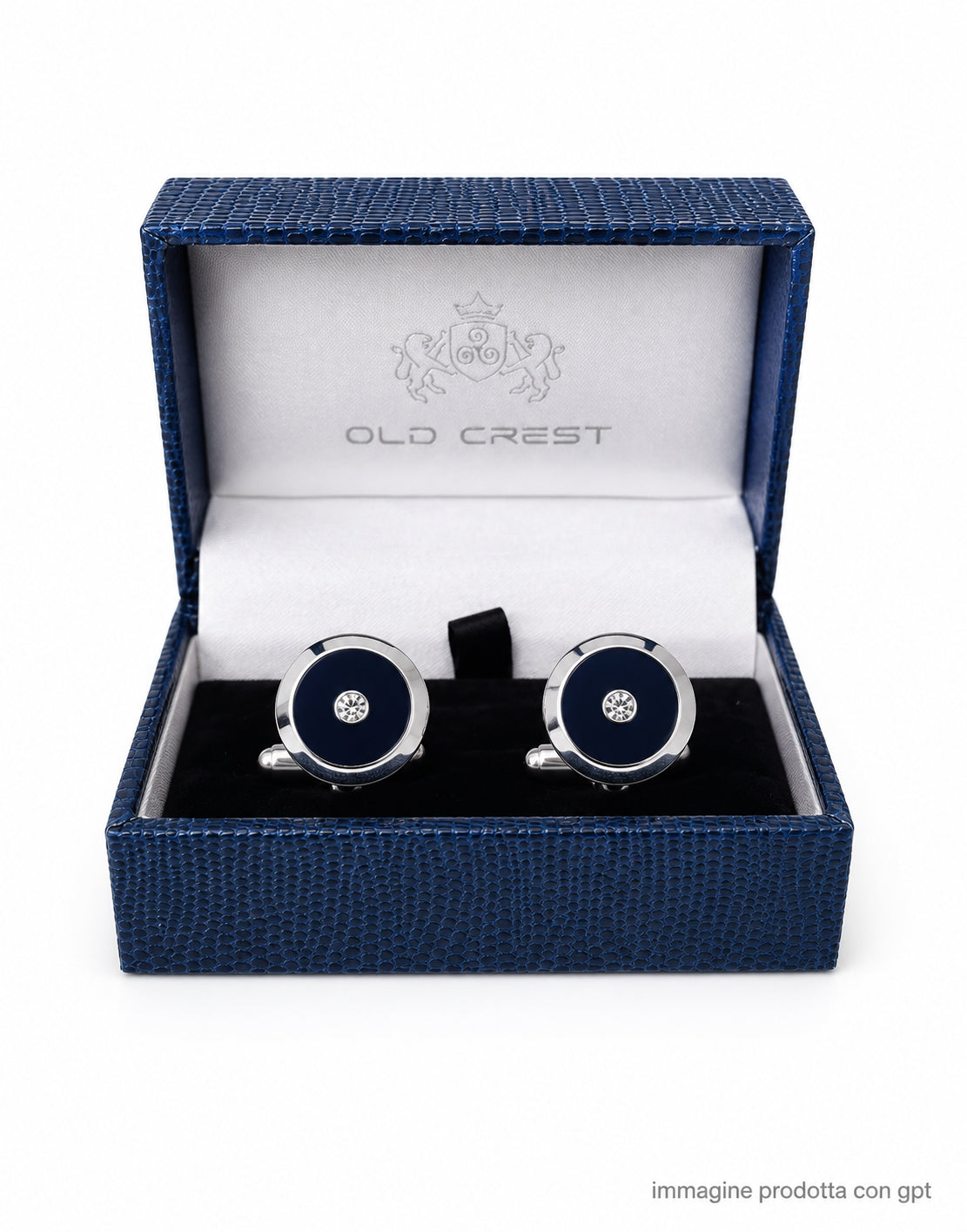 Old Crest Round Brass Cufflinks for Men GML 8012 16 GEMELLI
