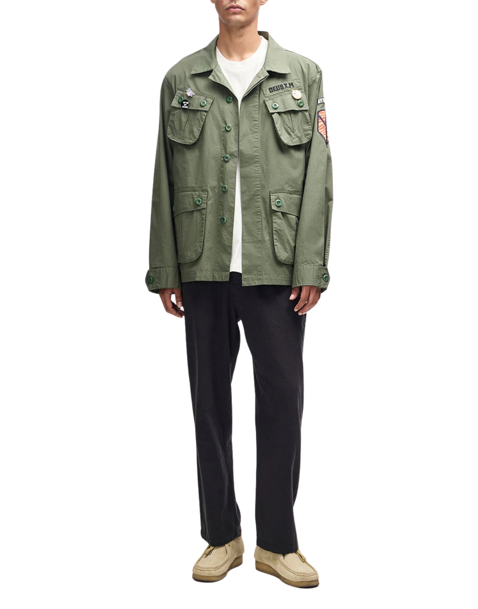 Deus Ex Machina Power Overshirt Pine Green Men’s D261MSH313 PINE GREEN