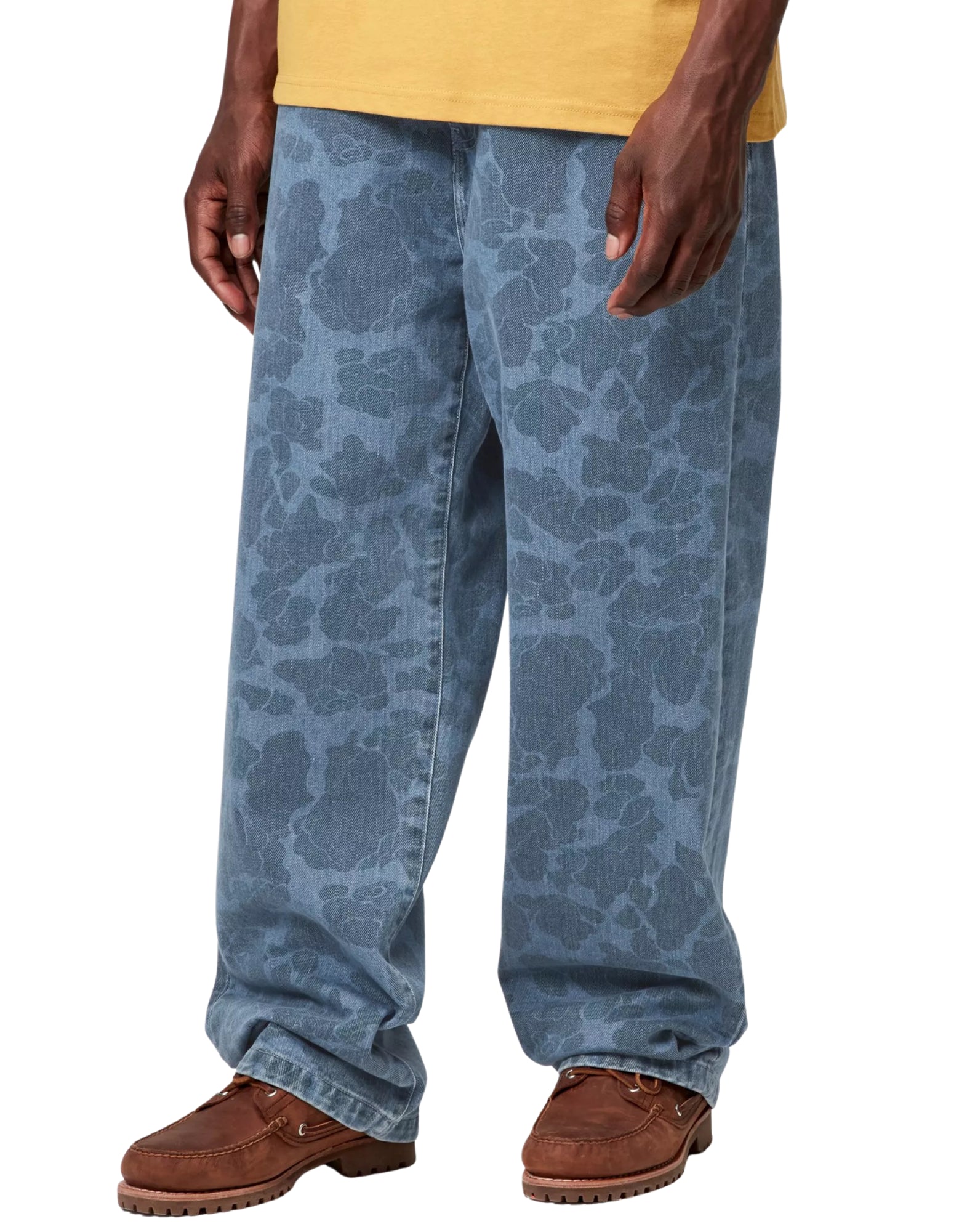 I033755 BLUE CAMO DUCK LANDON PANTS - Jeans - CARHARTT WIP