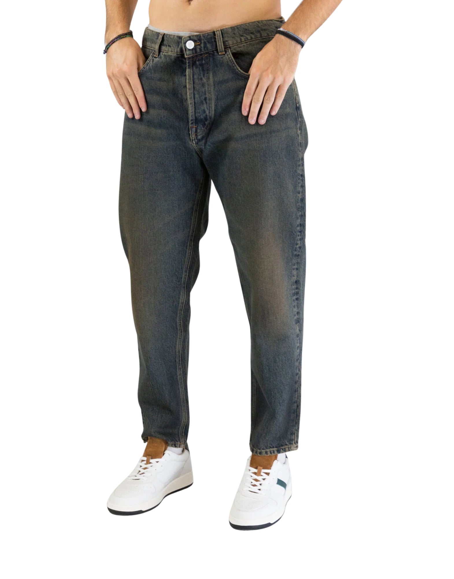 AMU001D4363008 C0999 Green Dirty - Jeans - Amish