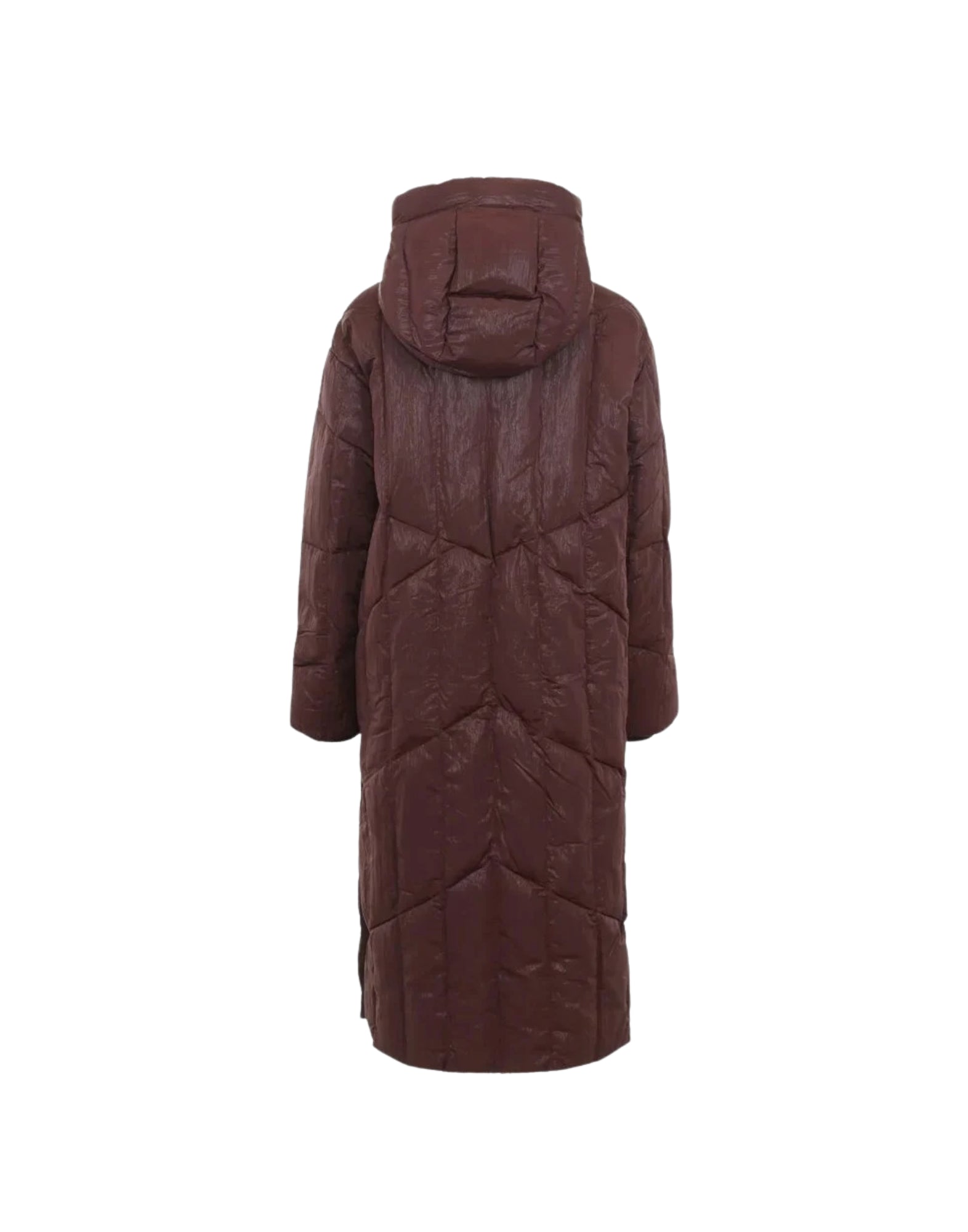 Krakatau Chaqueta con capucha y aislamiento ligero Nebula para mujer QW532 712 BURGUNDY NEBULA LONG