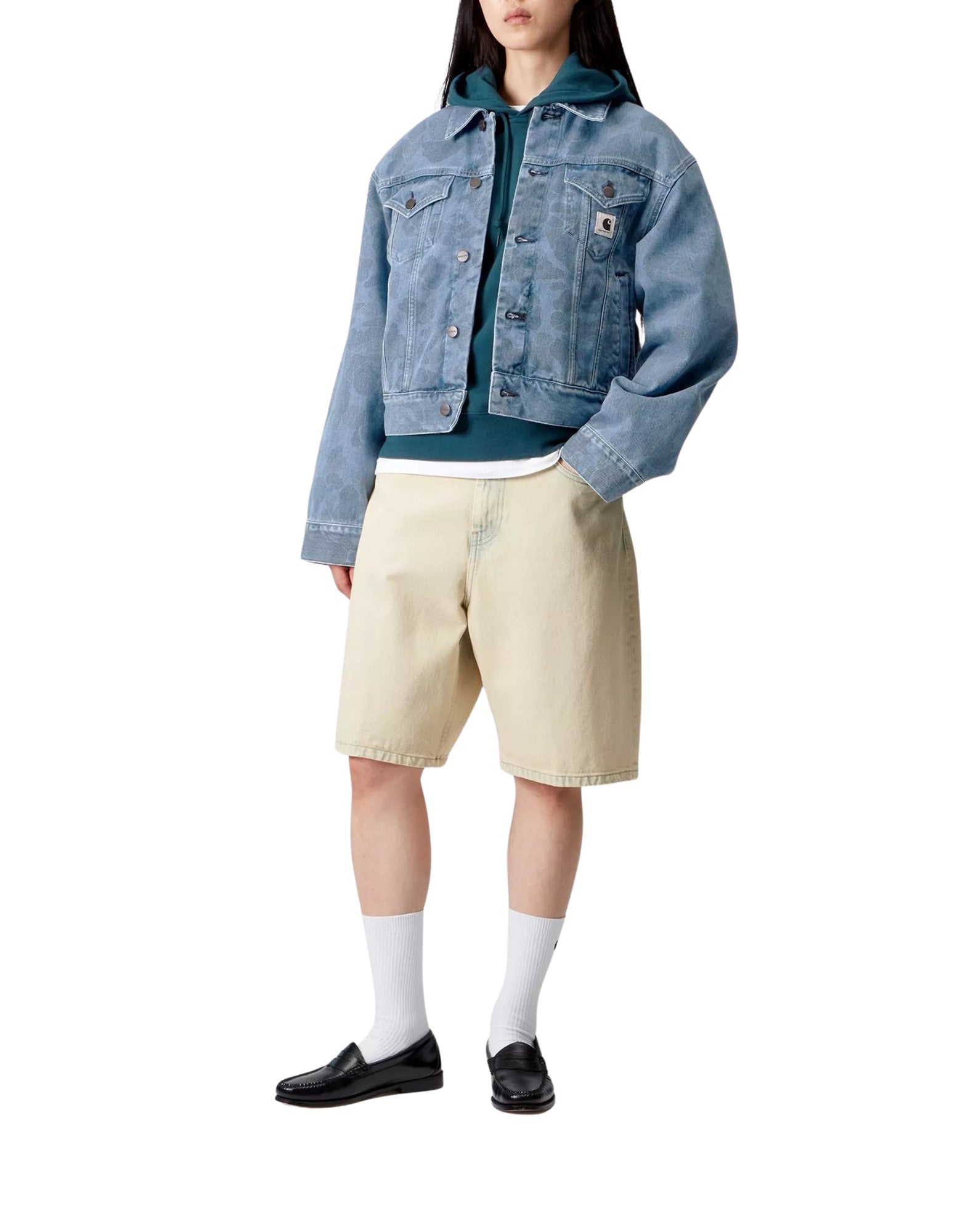I033890 BLUE CAMO DUCK ORELL JACKET - Giacche - CARHARTT WIP