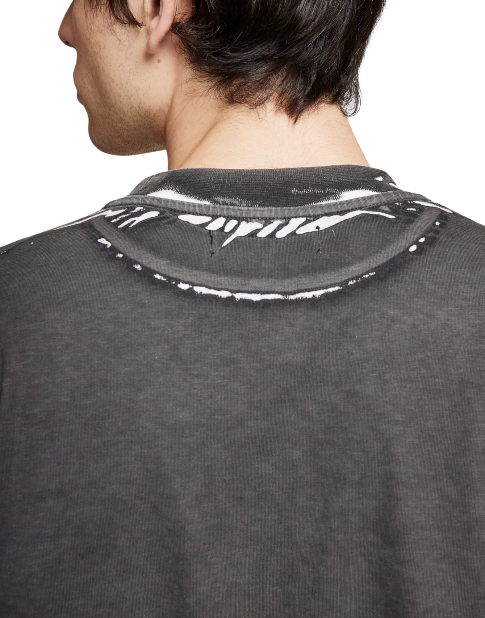 T-shirt man 13DP10060204302 COSTA OVERSIZED DARK GREY PAURA