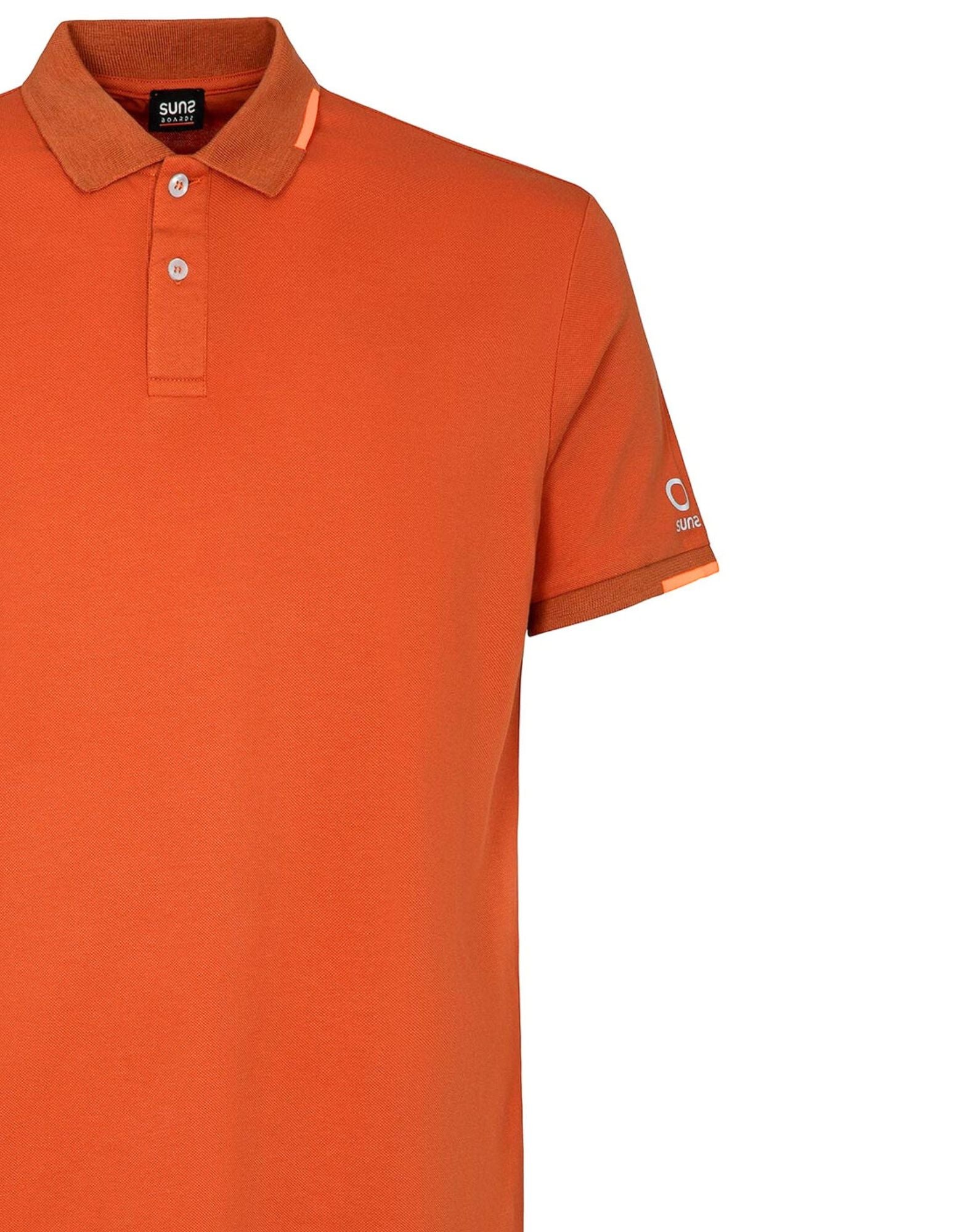 Suns Boards Federico Tag Men’s Stretch Piqué Polo Coccio Regular Fit PLS61008U V4 COCCIO