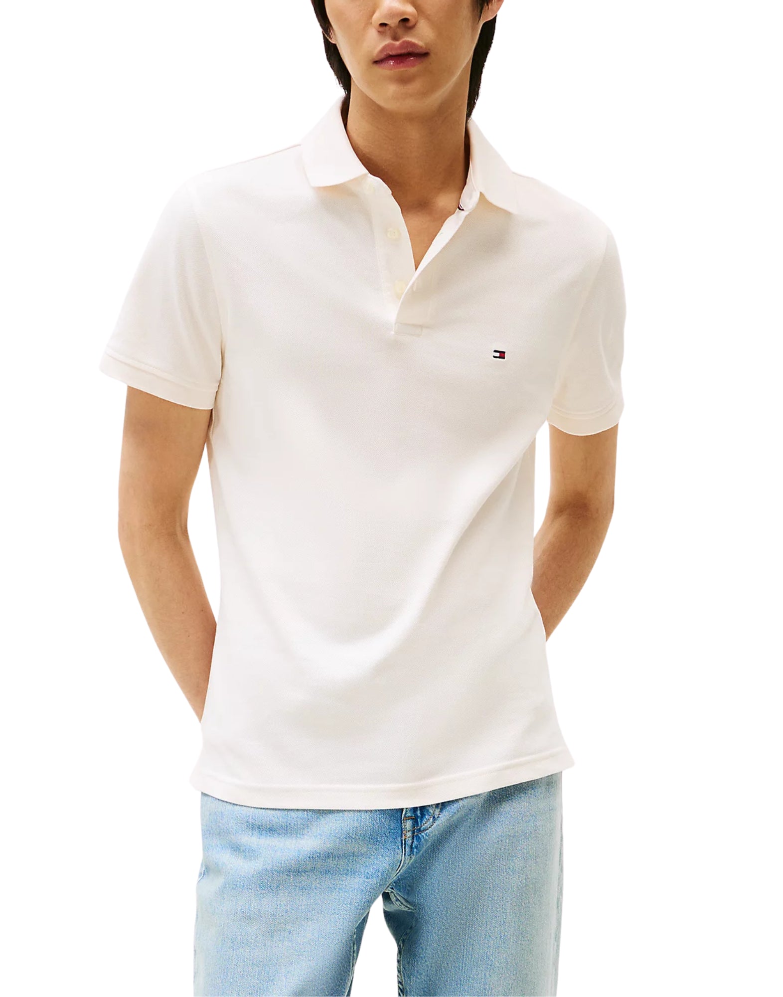 Polo uomo MW0MW17771 Z00 SLIM POLO TOMMY HILFIGER