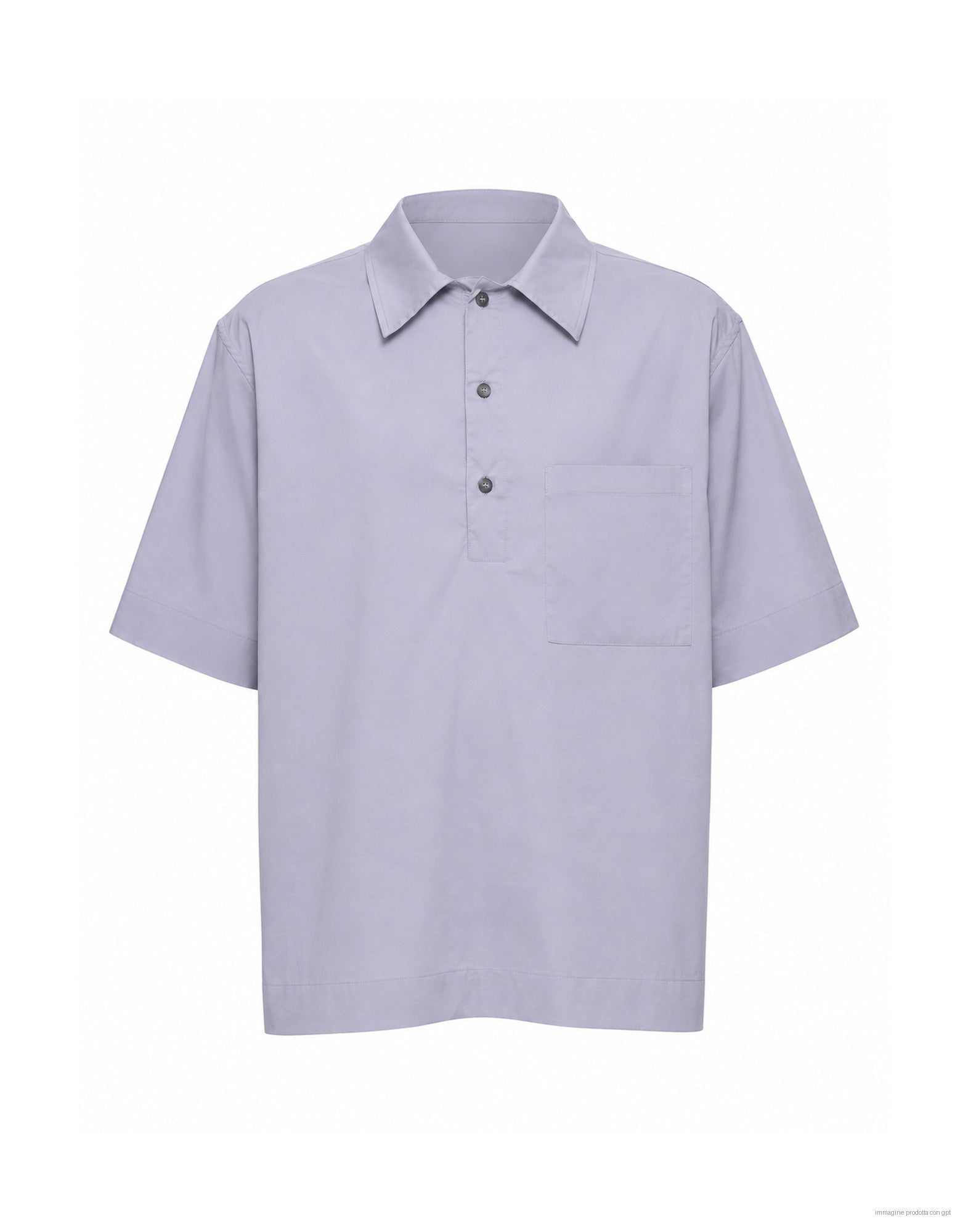 Hevo Men’s Light Grey Short Sleeve Overshirt Shirt in Cotton Blend 050 MONTURSI SC L704 3915