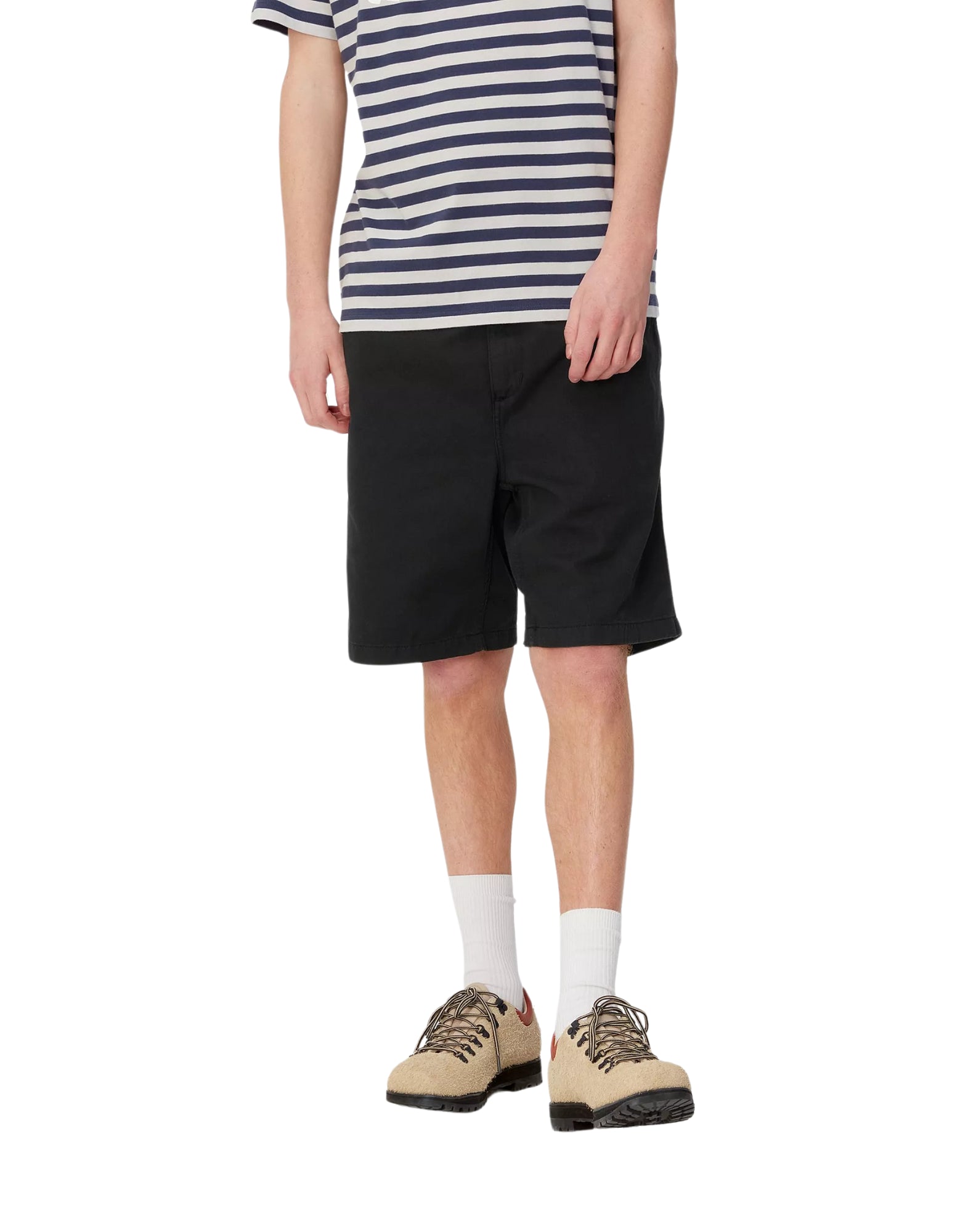 Short Man I030480 89GD Flint Black Garment Dyed CARHARTT WIP