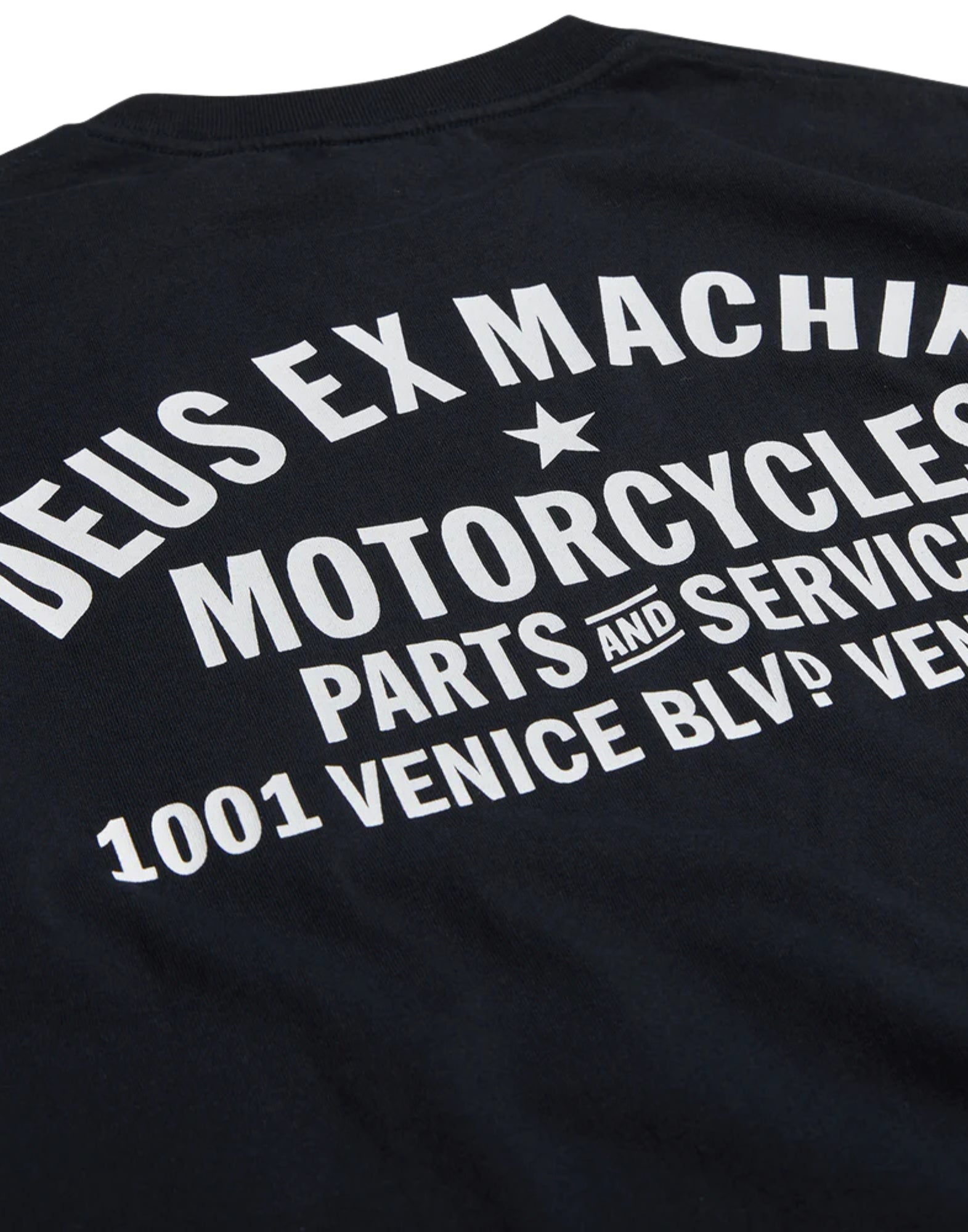 Deus Ex Machina 베니스 주소 블랙 티셔츠 남성 D261MTD124099090