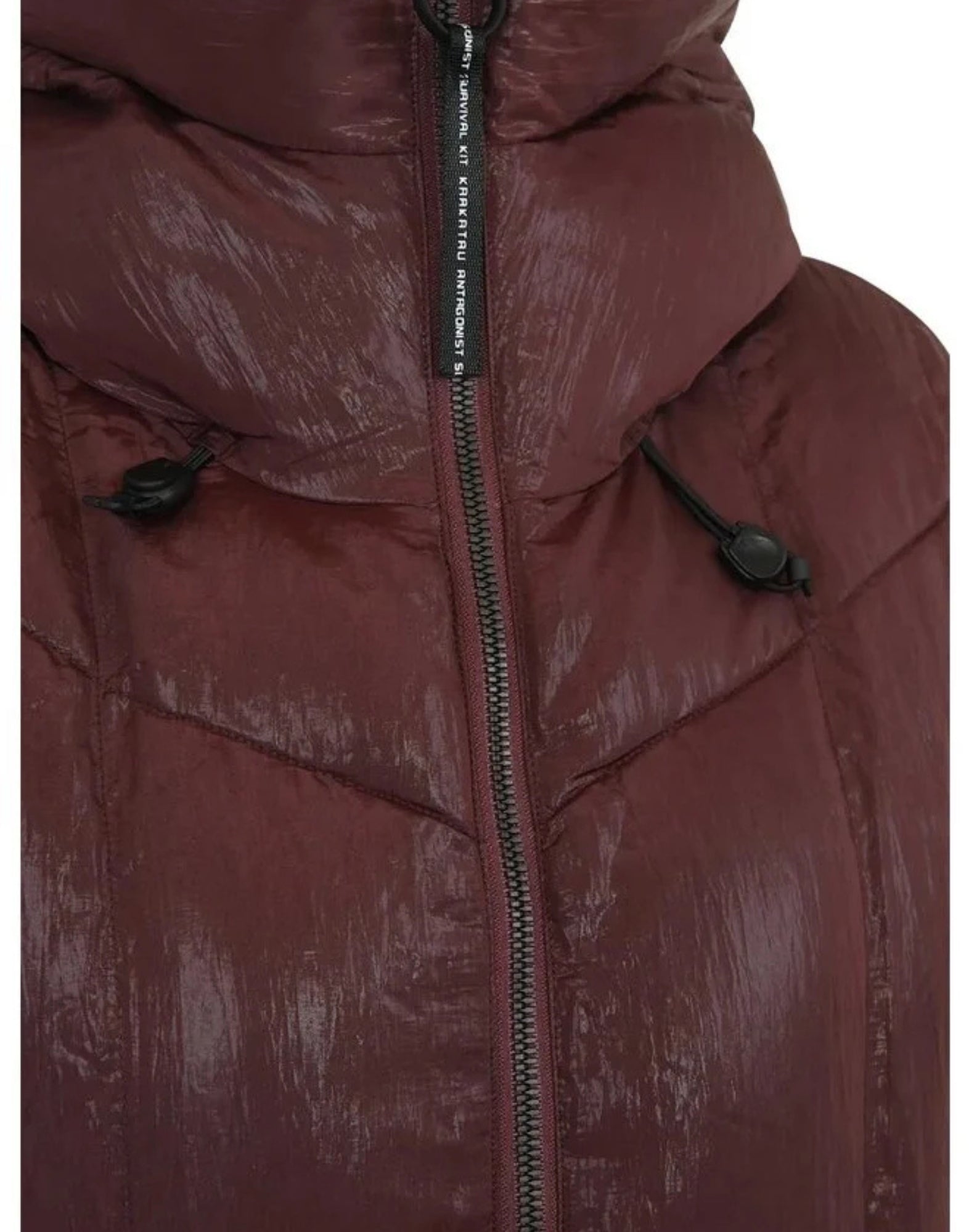 QW532 712 BURGUND NEBEL LANG - Cappotti - KRAKATAU