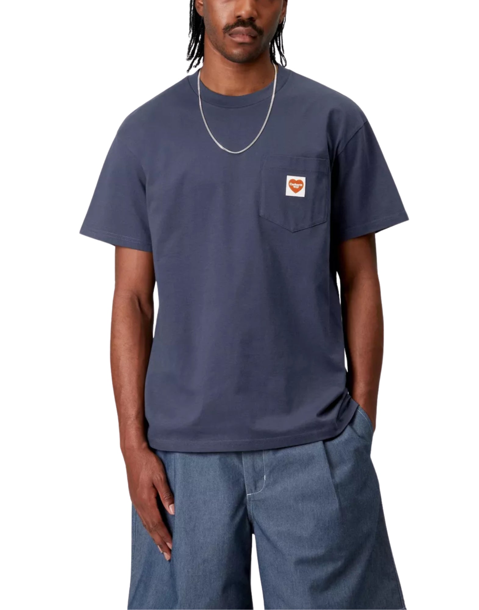 티셔츠 맨 i032128 01xx 포켓 하트 블루 CARHARTT WIP