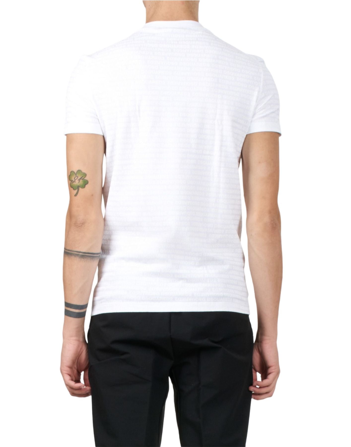 T-Shirt Man D9M205510 100 Weiß DSQUARED2