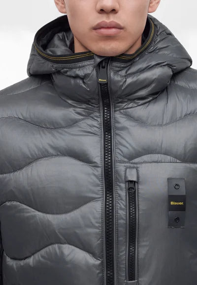 Wave Down Coat Rock Grey