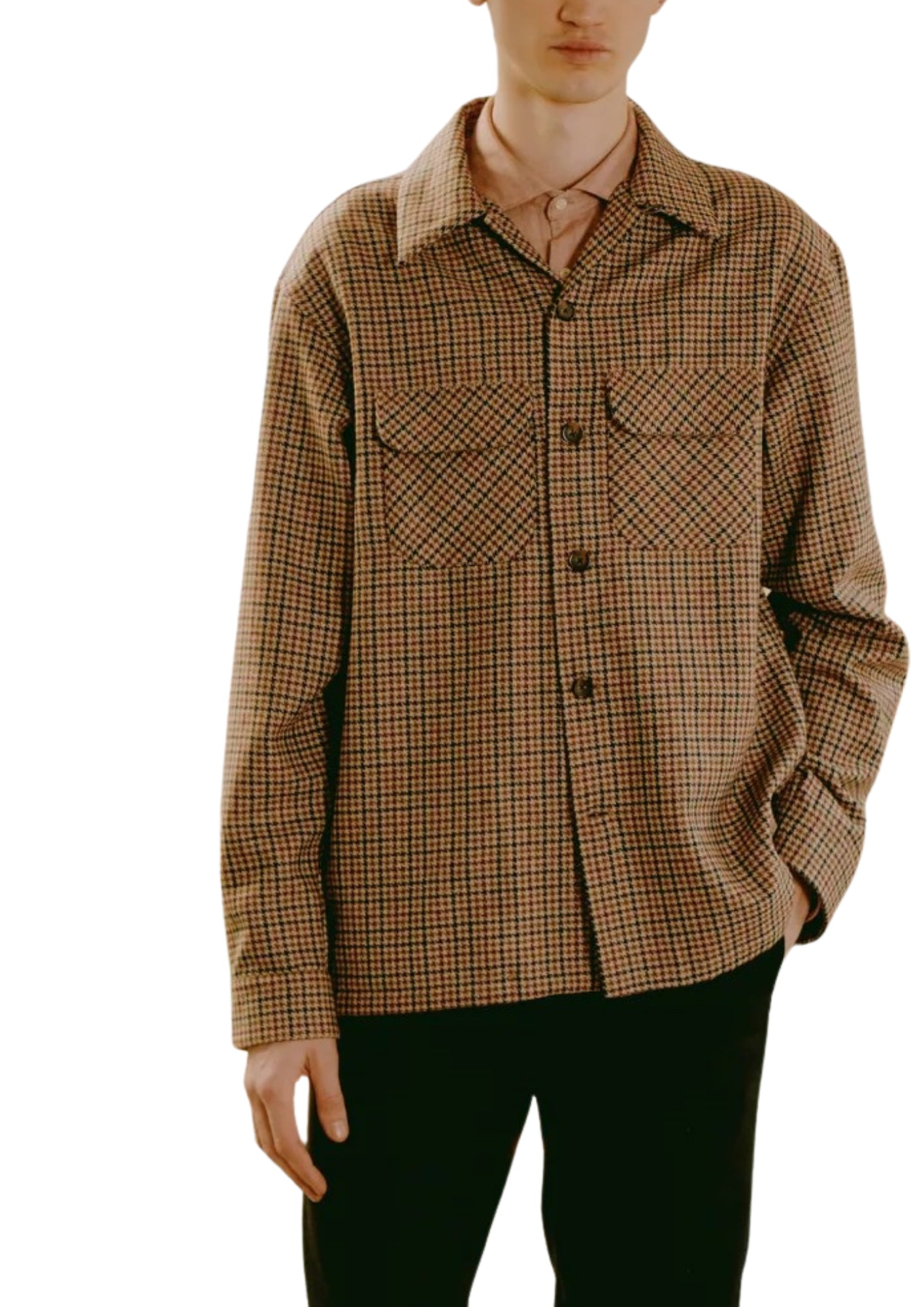 N9M QQ1 MICROFANTASY WOOL SHIRT - Camicie - Tintoria Mattei