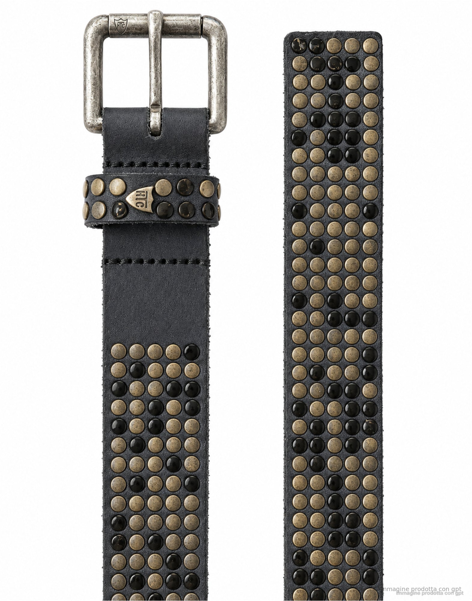 CEINTURE À CLOUS 5000 BLEU FONCÉ