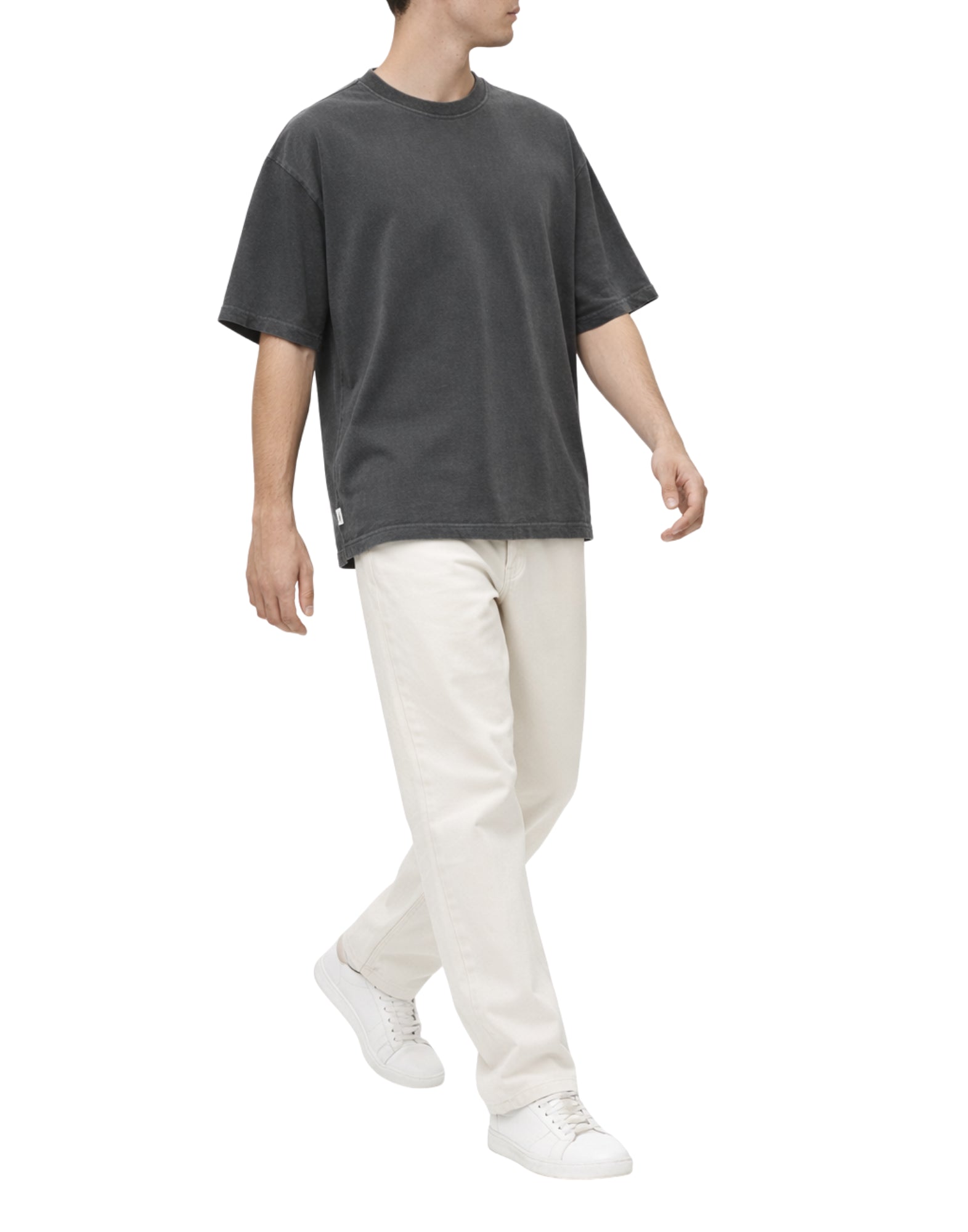 임기. Ben 티셔츠 현무암 오버사이즈 헤비웨이트 저지 티셔츠 BASALT BEN