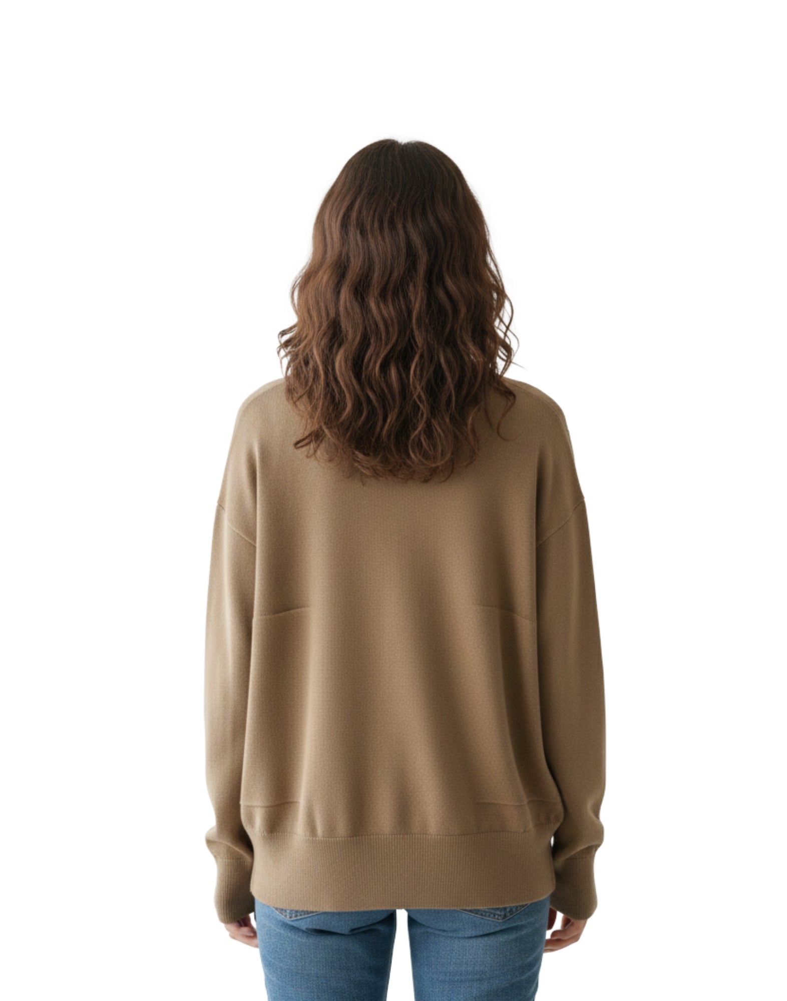 CT25308 2214 CAMEL/GREY CARDIGAN - Maglieria - CT PLAGE