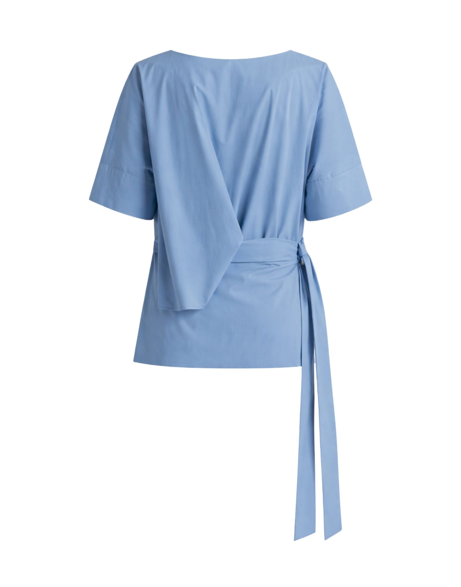 Meimeij Jasper Tie Blouse Cotton Blend Women E6/I/M6EB17 887 BLU JASPER