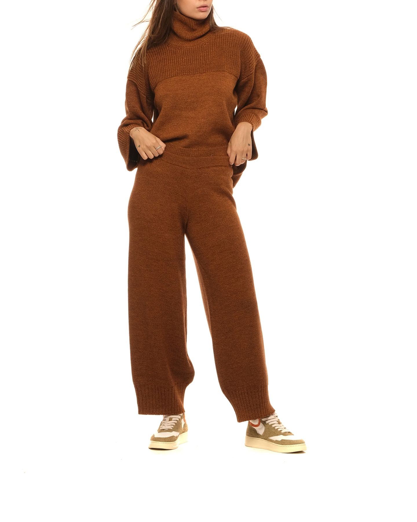 Pantaloni donna ptkd03037 moro Akep