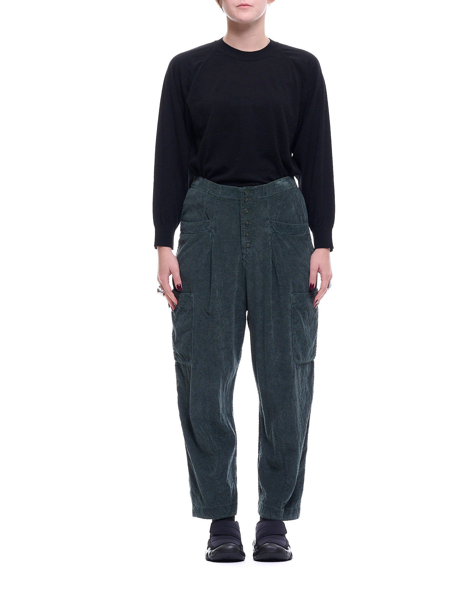 CFDTRBP254 04 GRÜNE HOSE - Pantaloni - TRANSIT