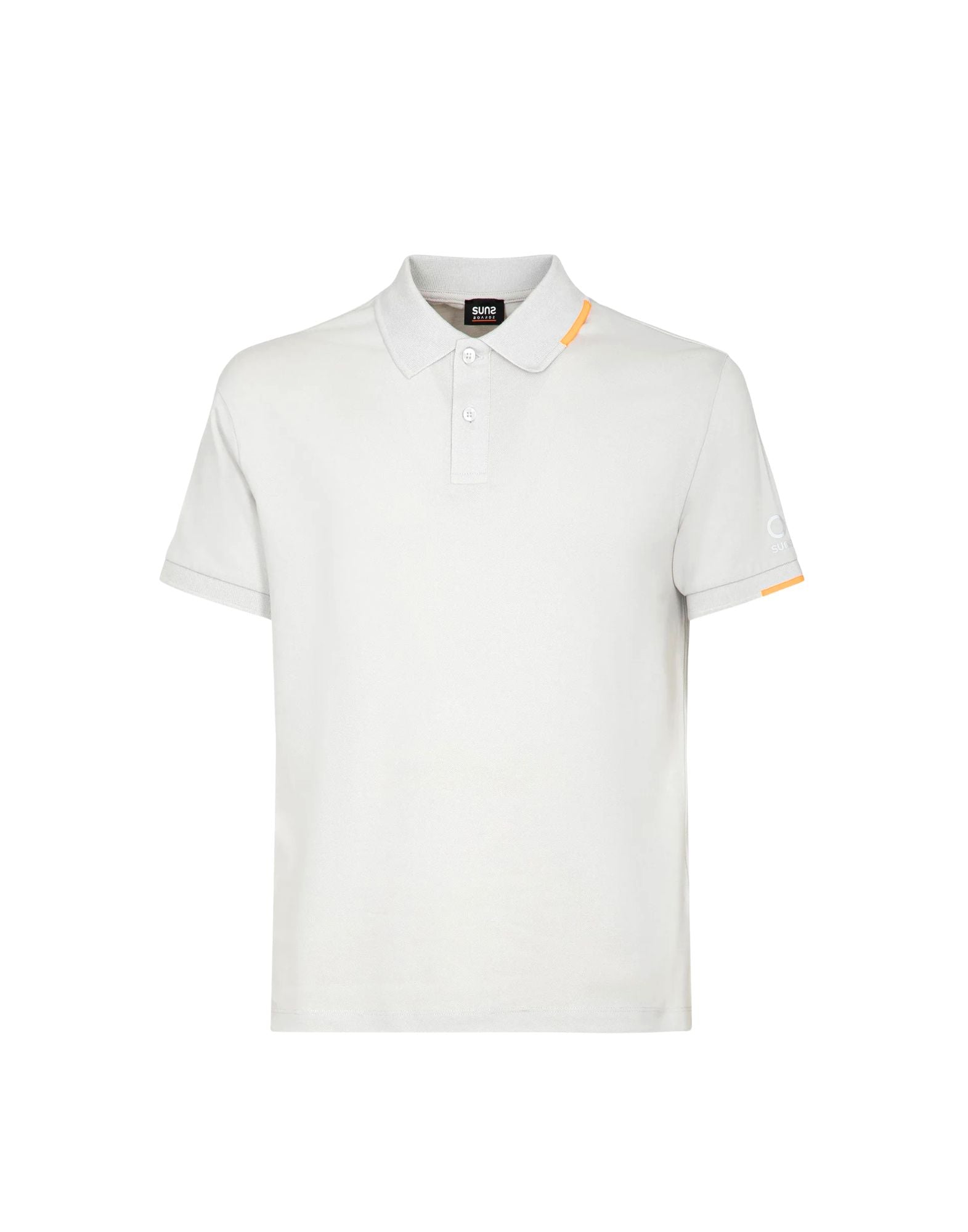 Suns Boards Federico Tag Polo in Stretch Piqué Cotton with Sleeve Logo Regular Fit Men’s PLS61008U V9 WHITE