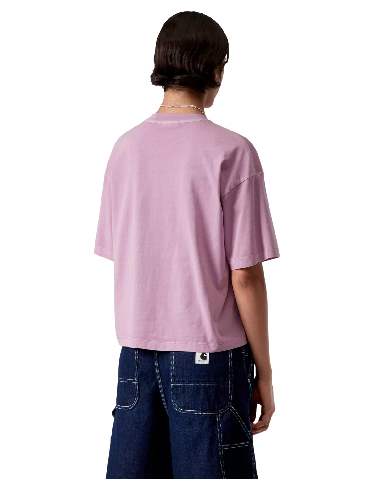 Carhartt WIP W’ S/S Nelson T-Shirt Gentle Purple Garment Dyed – Women’s I033051 3IBGD