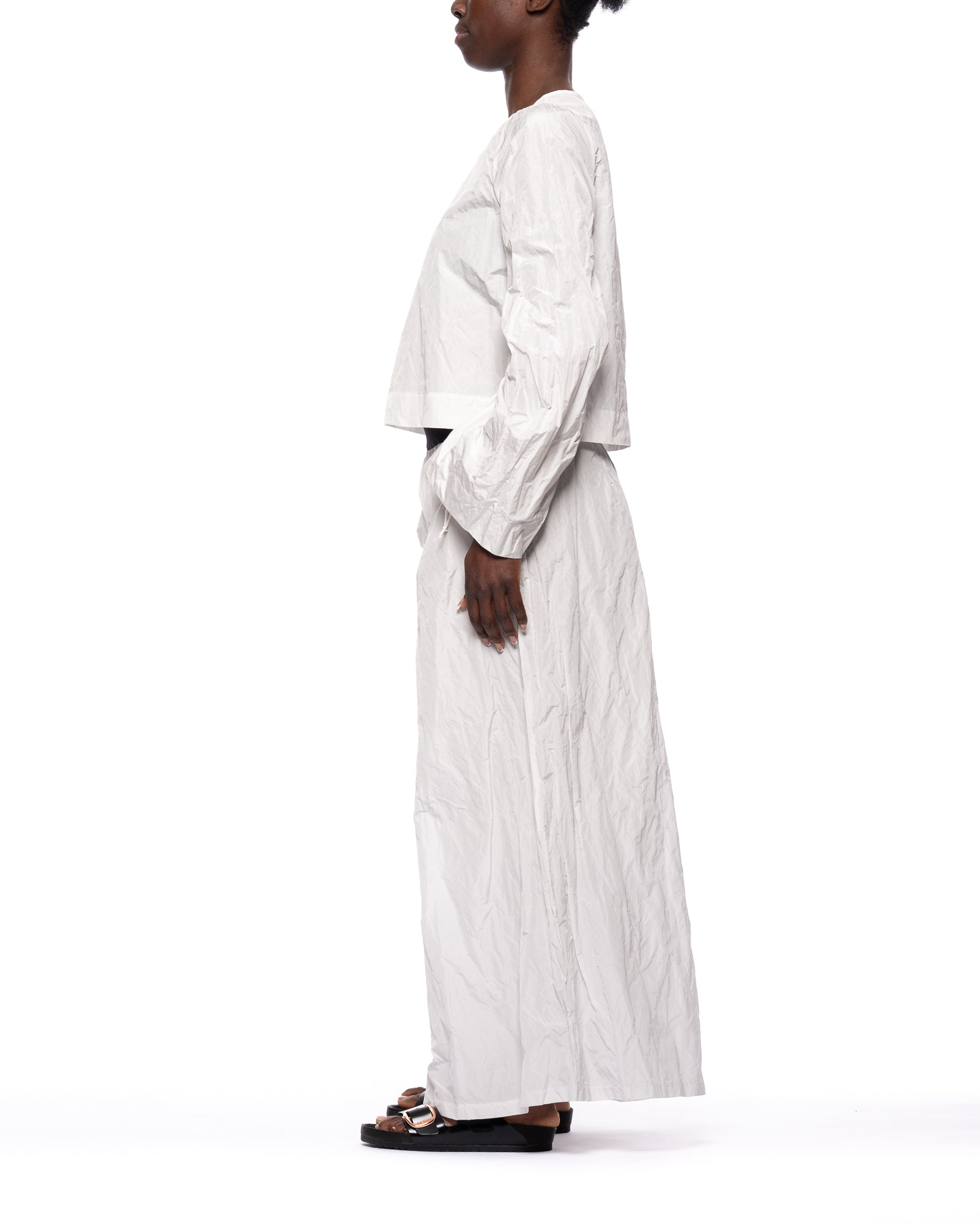 바지 여자 T366 1 White Maria Calderara