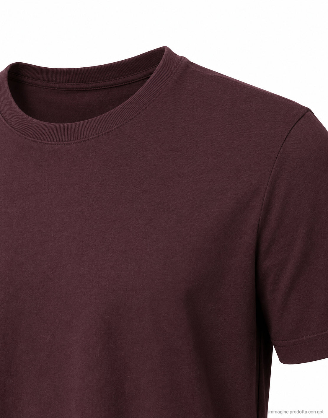 S/S crew neck Dark plum