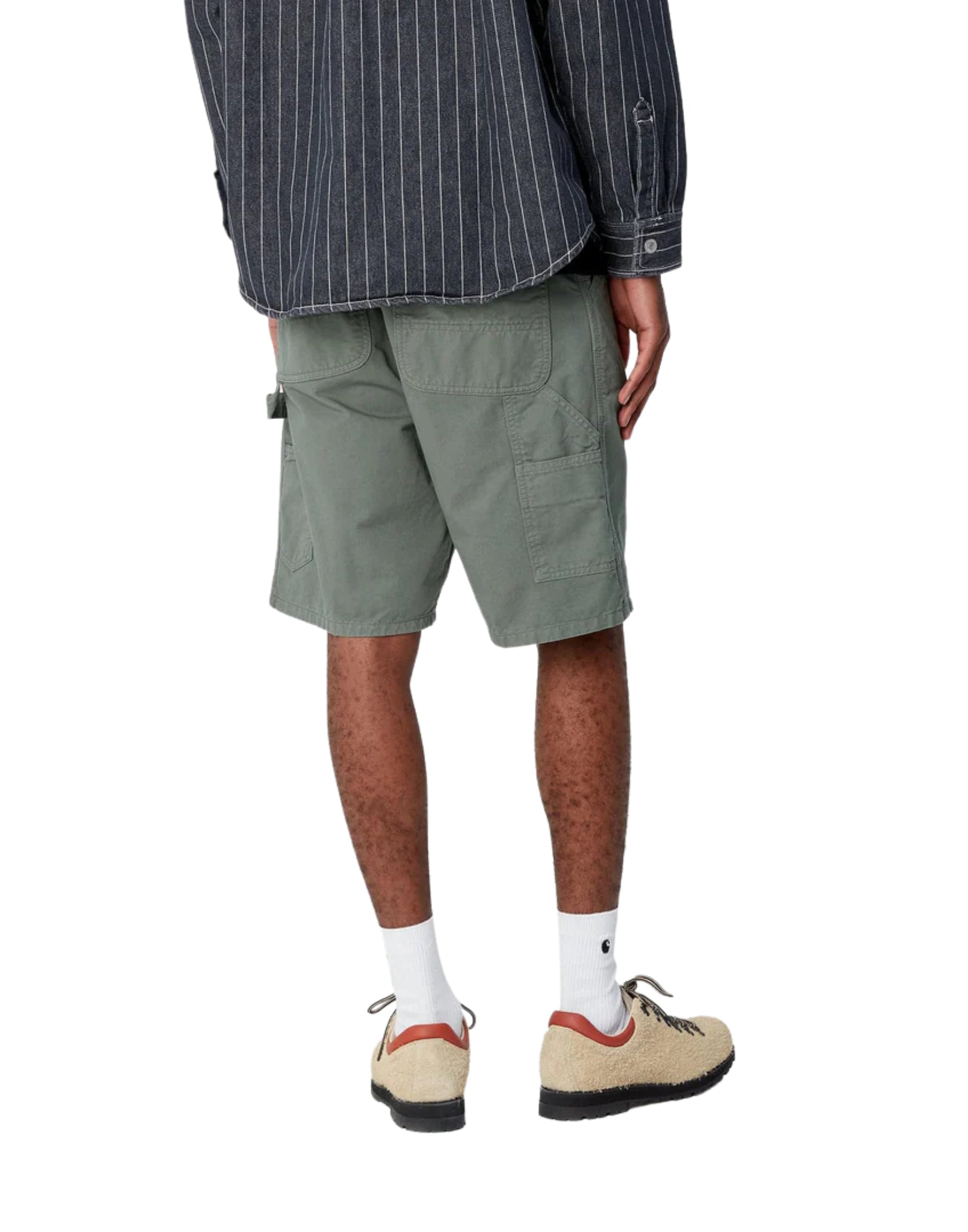 Short uomo i034797 2m24o ginocchio singolo SHORT Tela in pietra di pino d'argento CARHARTT WIP
