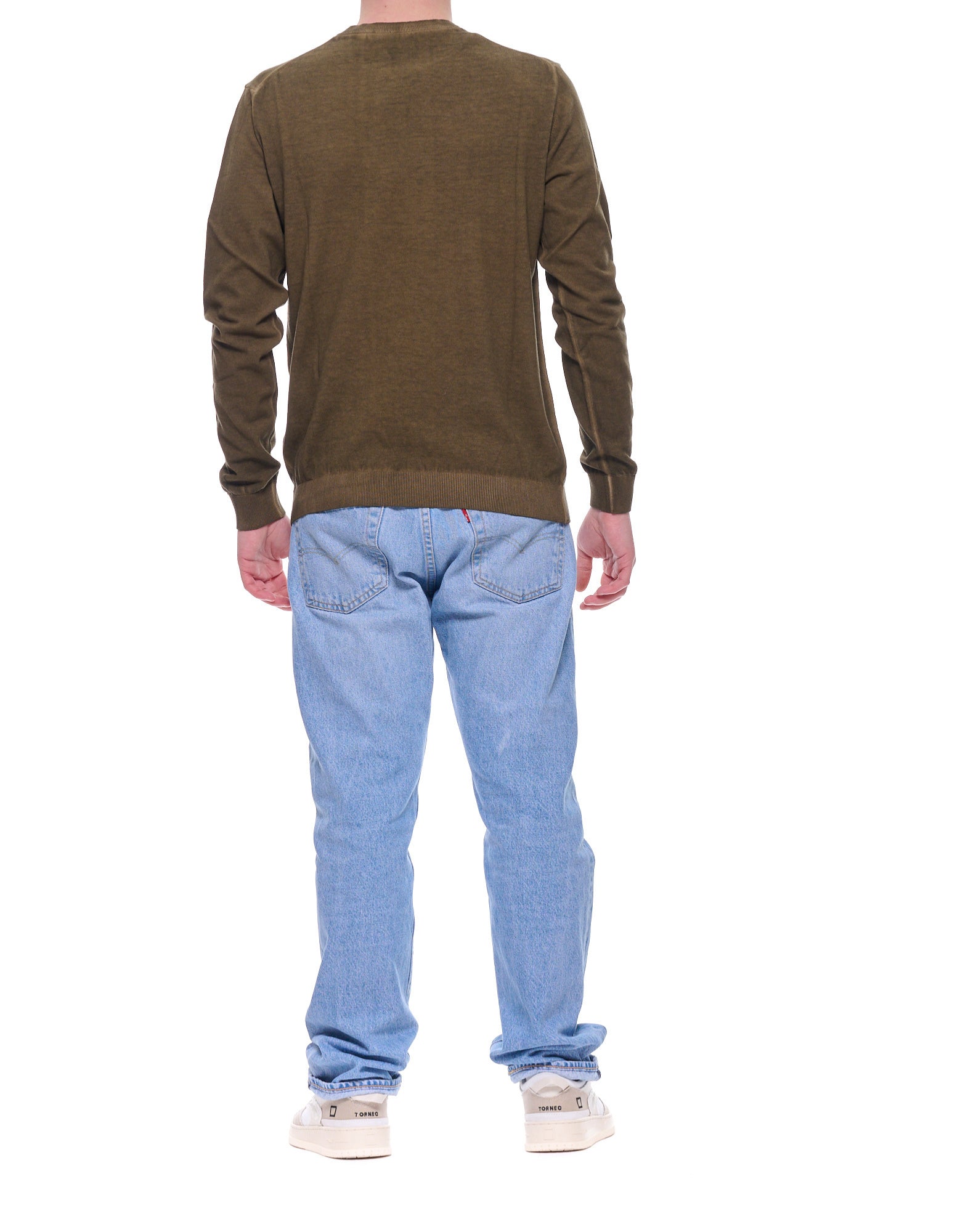 Blauer Morton Lightweight Cotton Knit Sweater Green – Men’s Regular Fit 26SBLUM01480-007167 60H