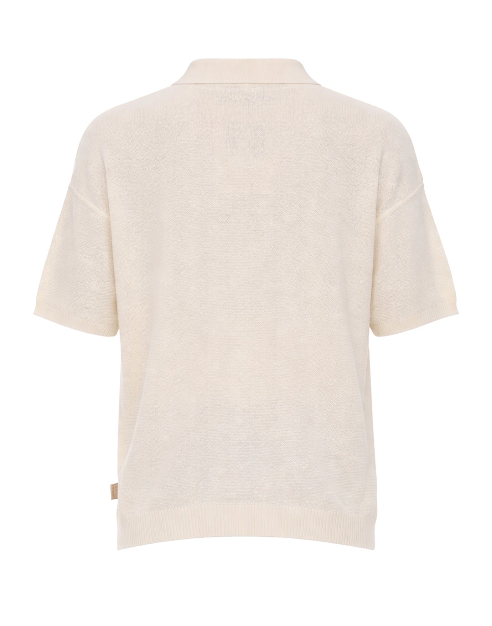 Tela Cruda Men’s Japan Cotton Knit Polo Shirt Ecru Spring Summer M004 232 JAPAN