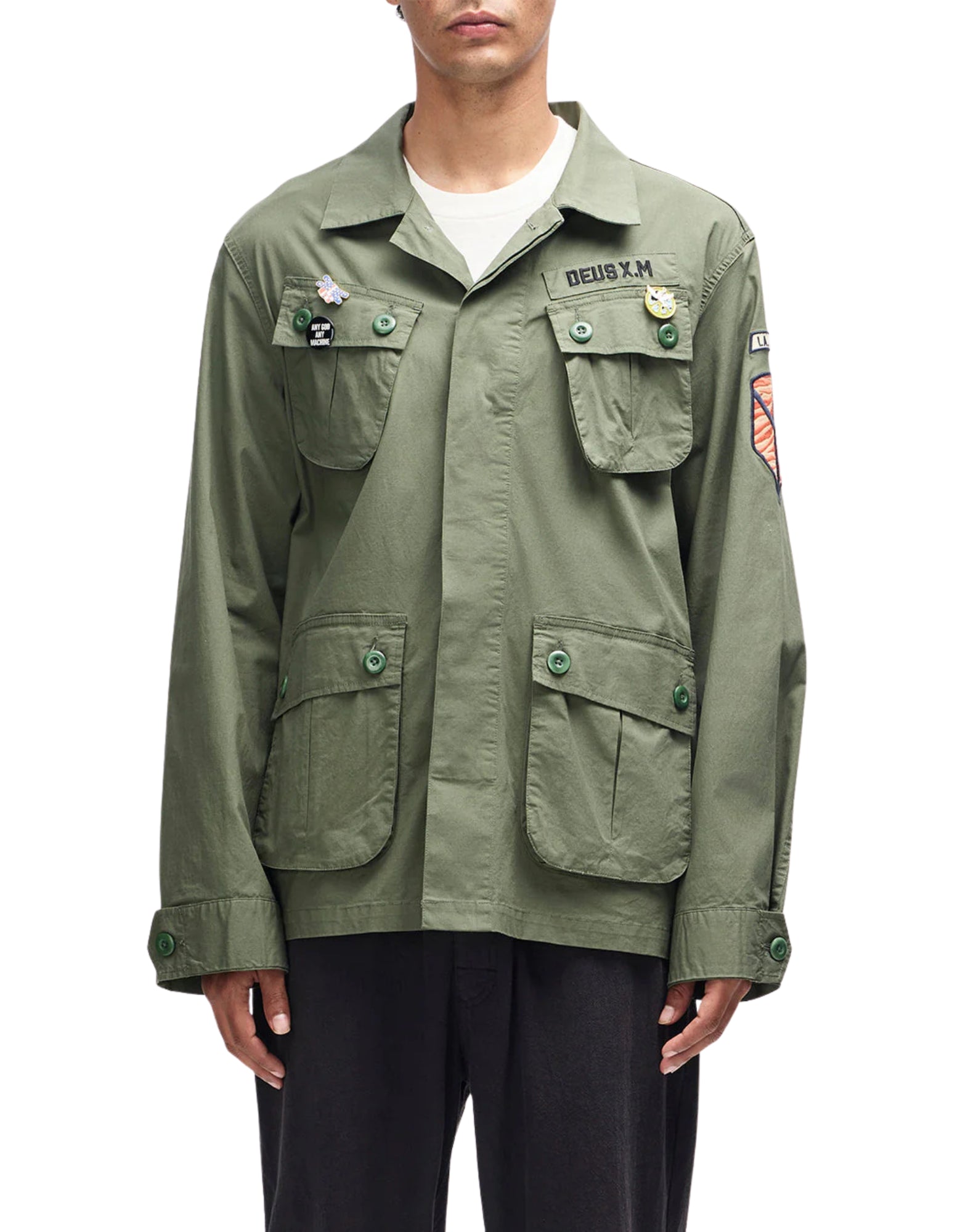 Deus Ex Machina Power Overshirt Pine Green Men’s D261MSH313 PINE GREEN