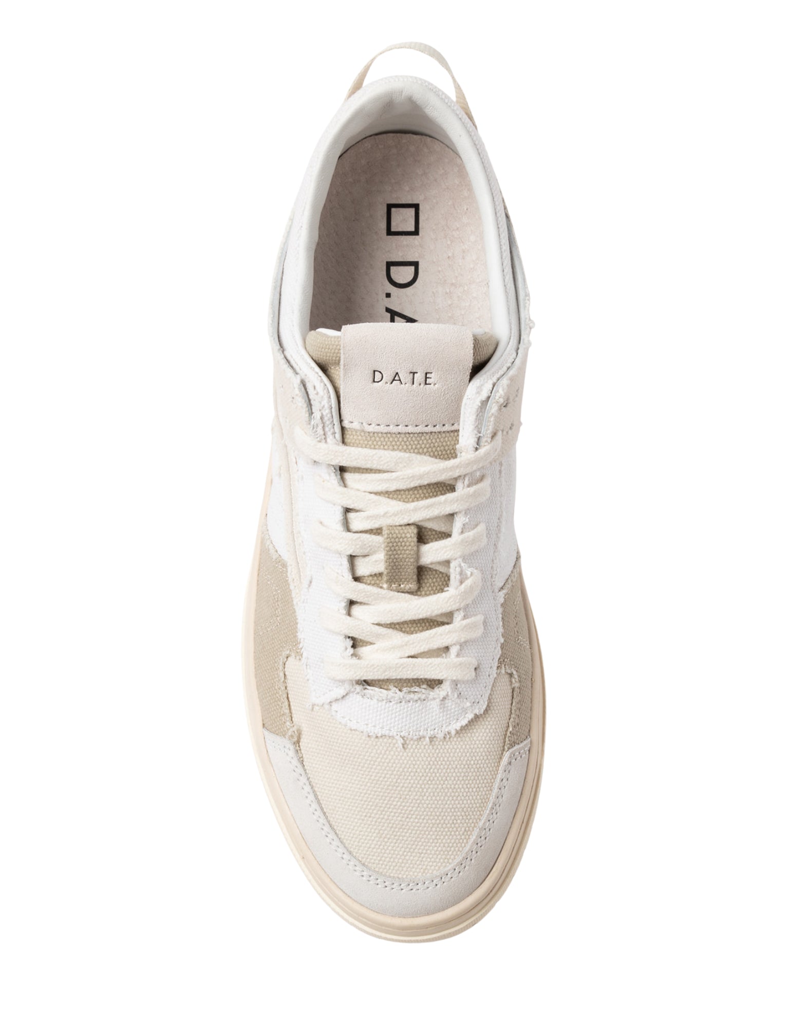 D.A.T.E. Torneo Fringed Men’s Sneakers Natural M441-TO-FG-NA
