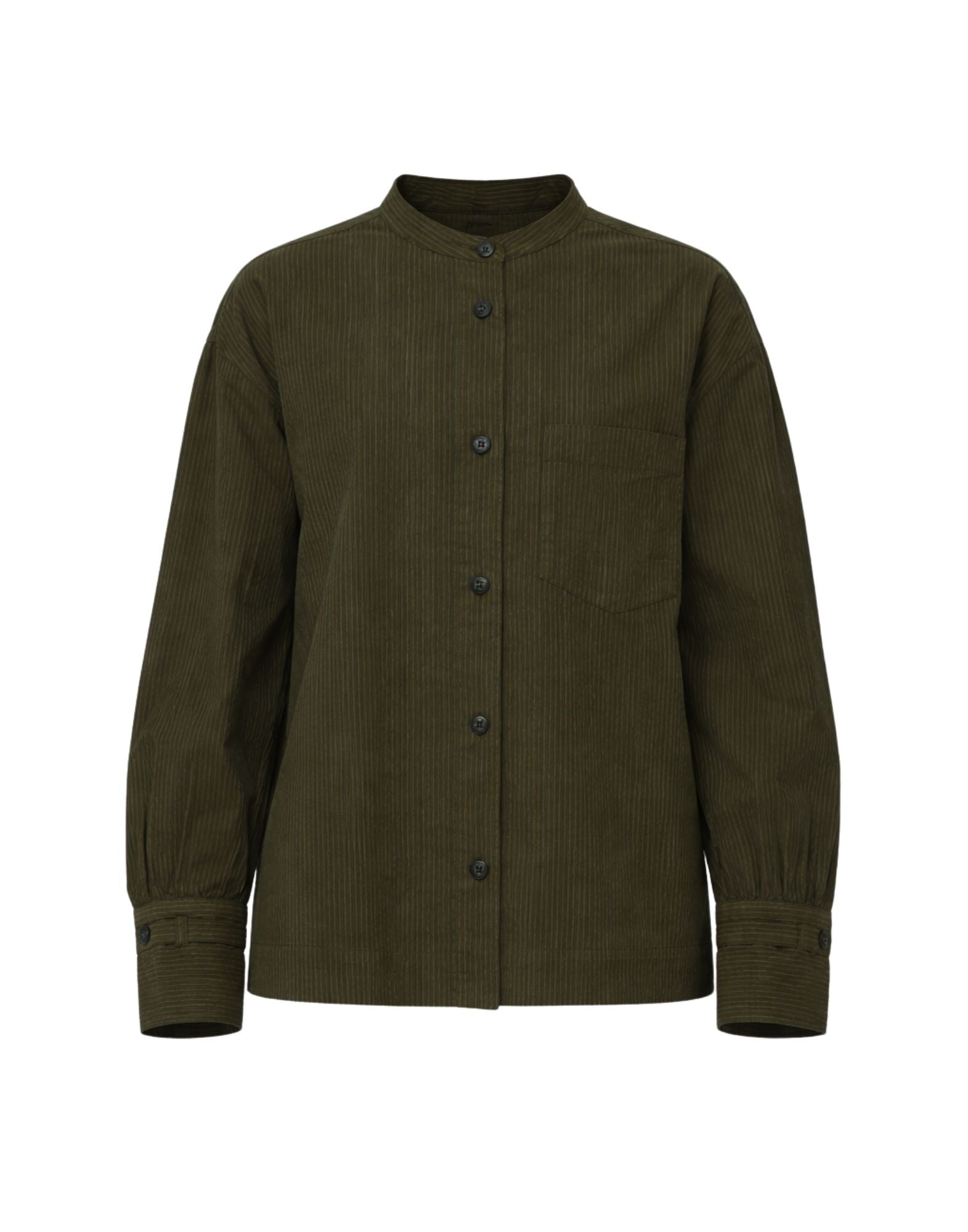 Pomandère Women’s Striped Shirt Military Green 261-9498/21625 760