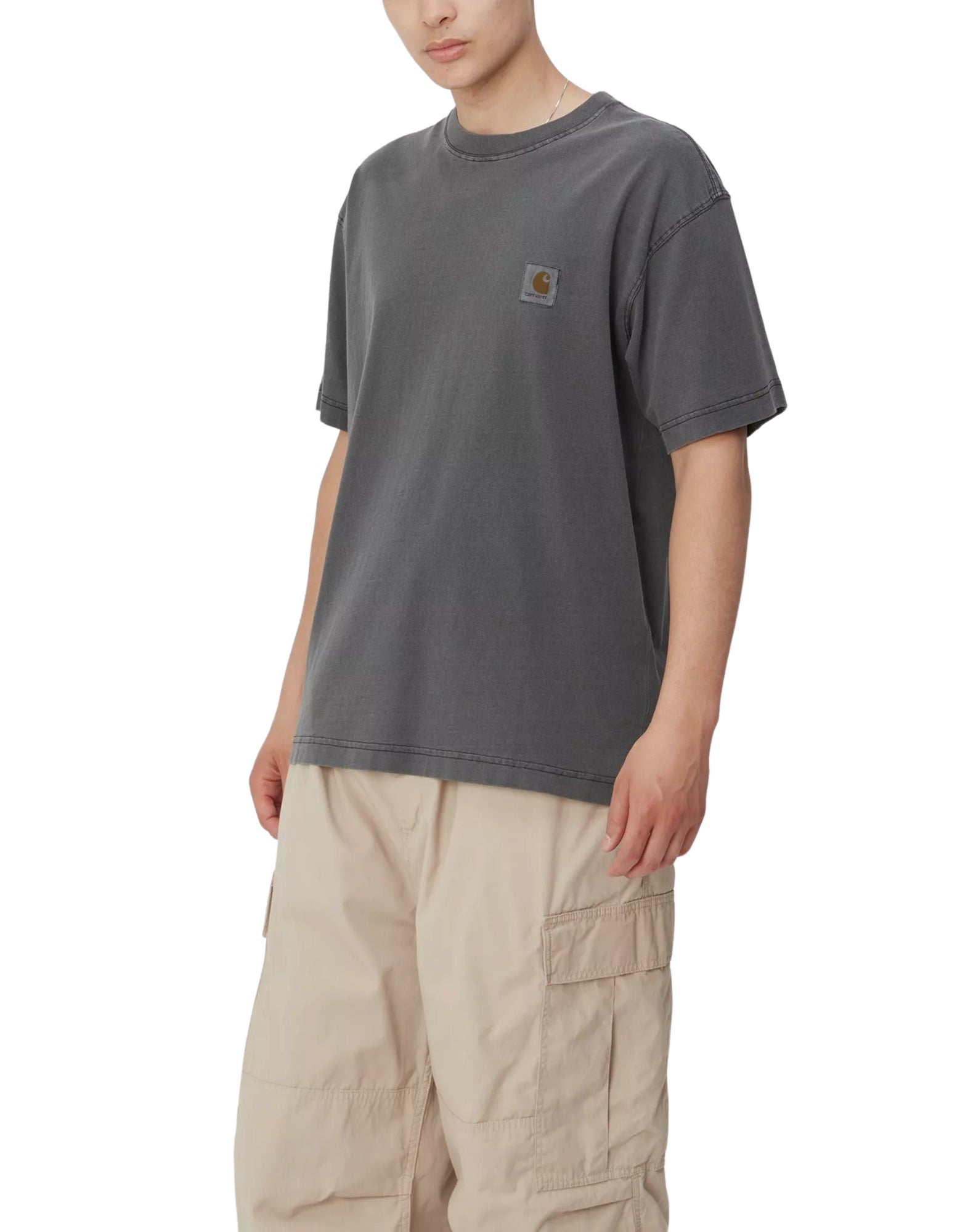 Carhartt WIP S/S Nelson T-Shirt Garment Dyed Black Men’s I029949 89GD