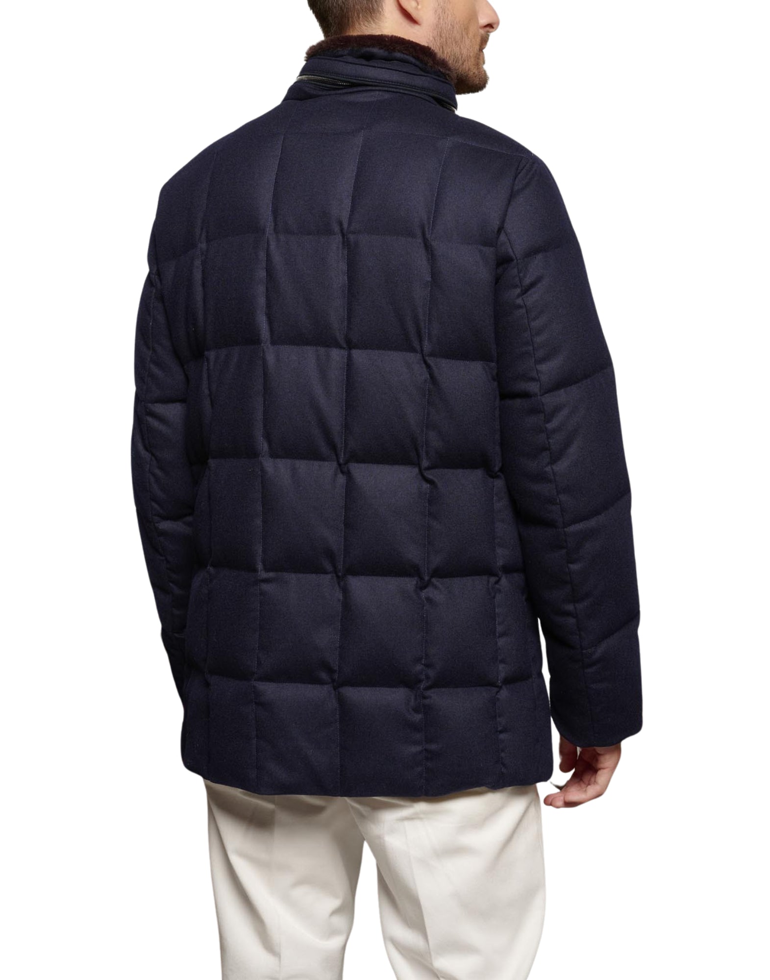 412AN 390 BLUE QUILTED JACKET - Giacche - AGF