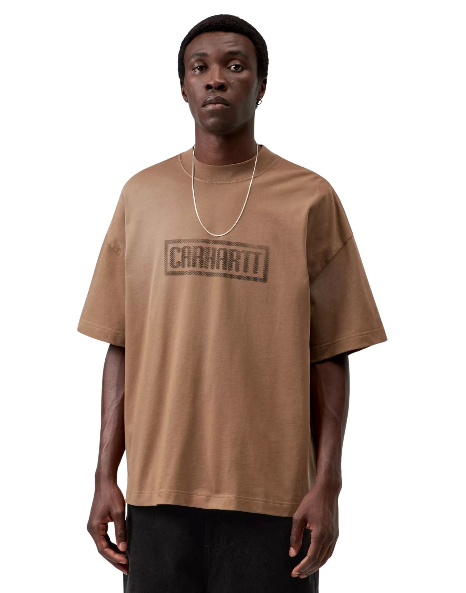 S/S Bricky Man T-Shirt WIP H Brown stone dyed