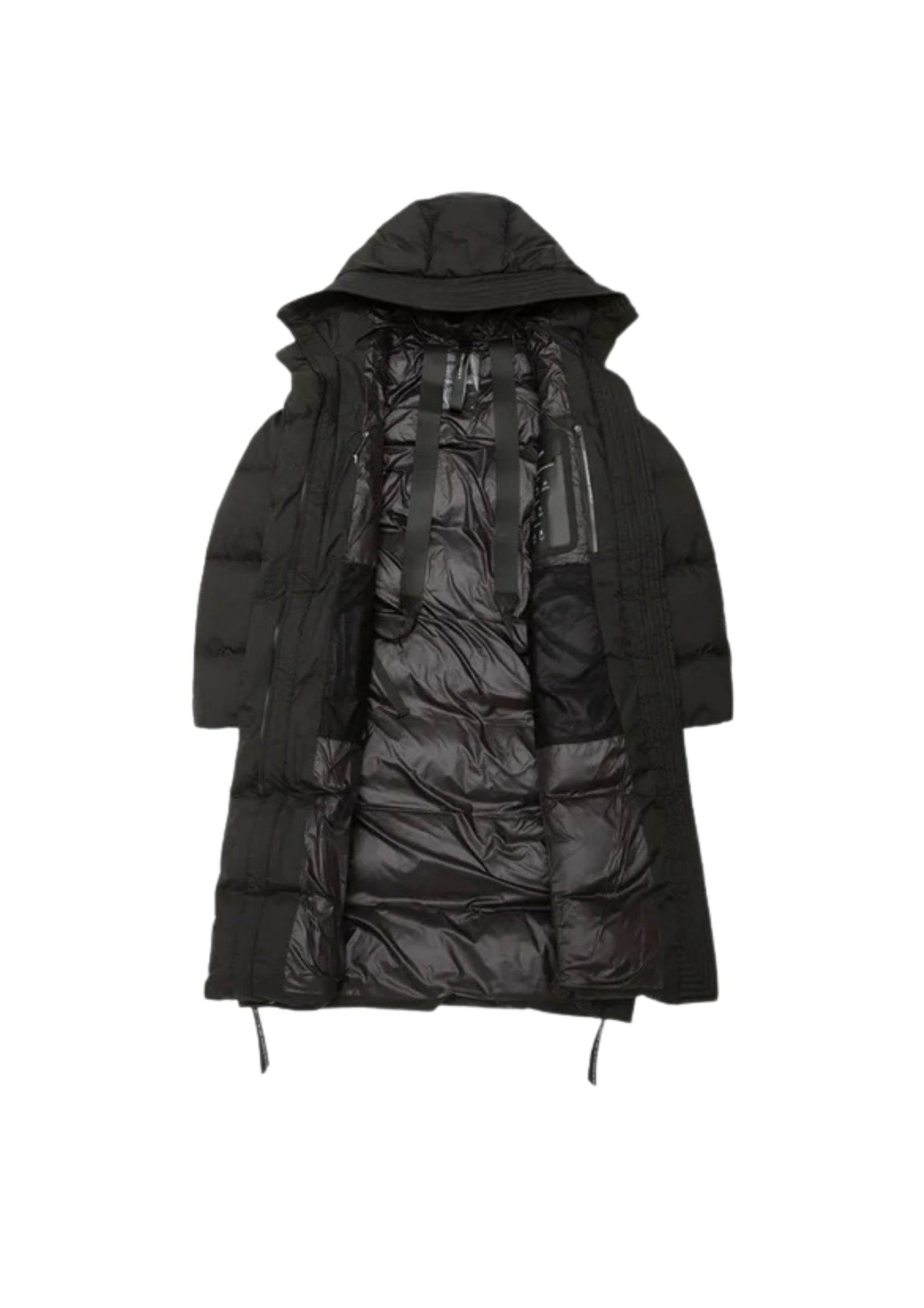 QW540 BLACK AITKEN PUFFER COAT - Cappotti - KRAKATAU