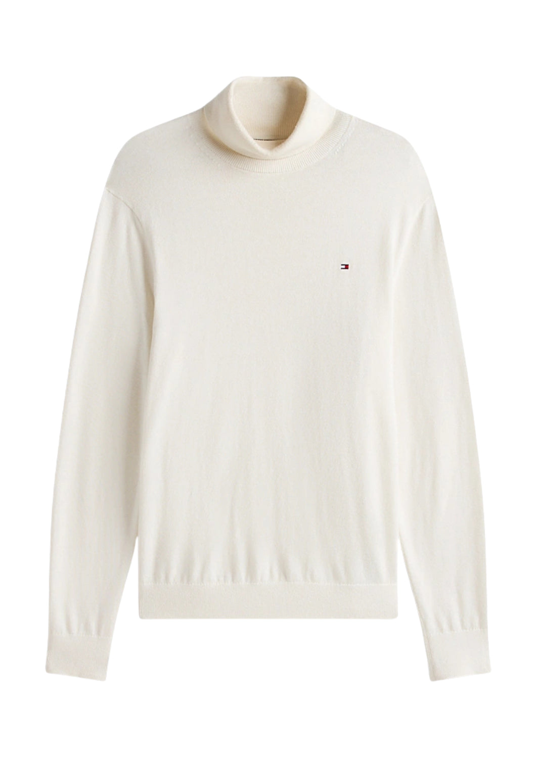 28048 Z00 IVORY PIMA ROLL NECK CASHMERE - Maglieria - TOMMY HILFIGER