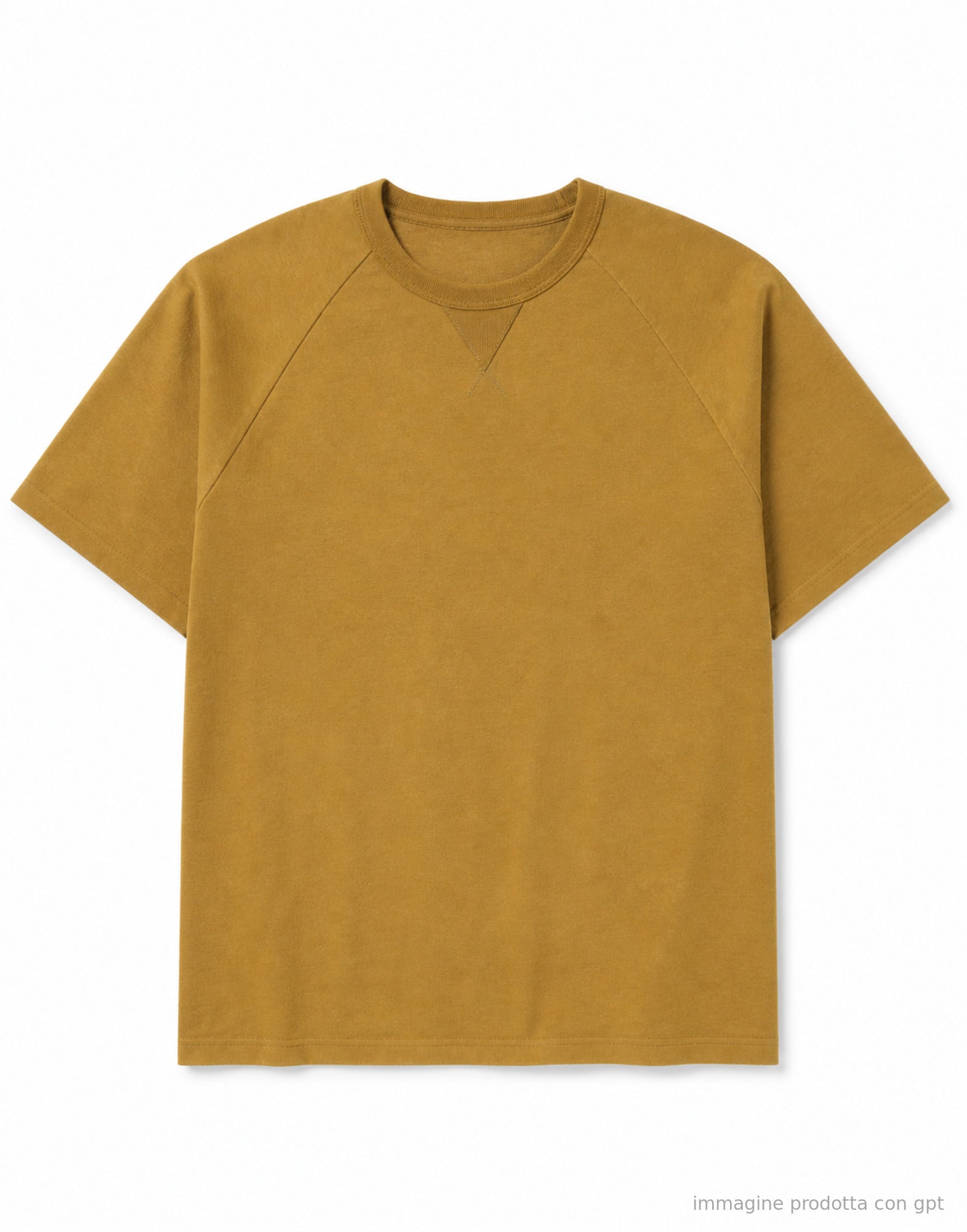 East Harbour Surplus Portland Mustard Cotton T-Shirt for Men PORTLAND 99 MUSTRAD