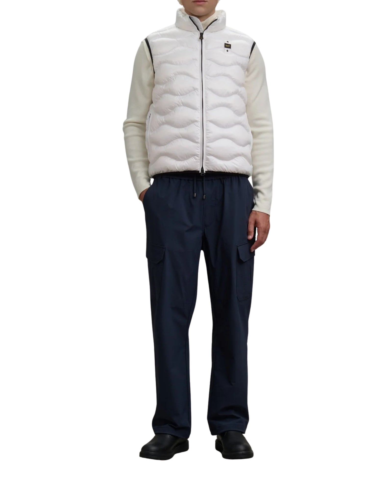 25WBLUX02081 5958 100EI Weiß - Gilet - Blauer