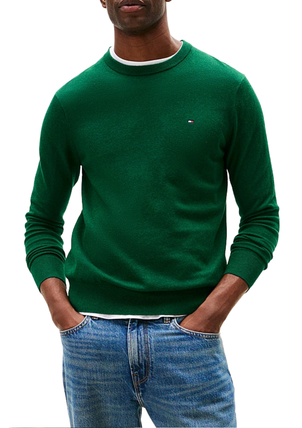 28046 MQ8 GREEN SWEATER CASHMERE - Maglieria - TOMMY HILFIGER