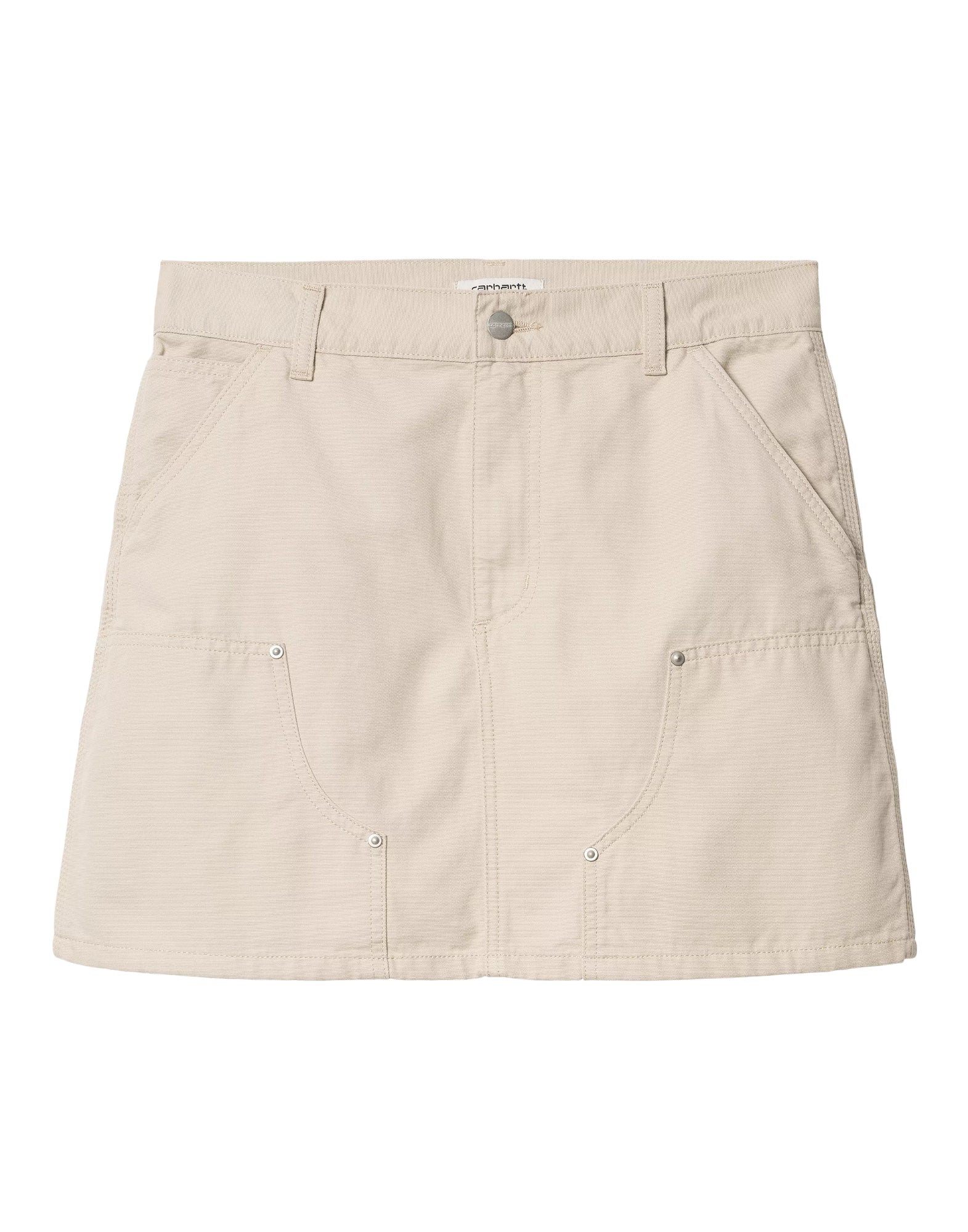 Skirt woman I034836 2LP06 MAEVE DOUBLE KNEE FLEUR DE SEL STONE WASHED CARHARTT WIP