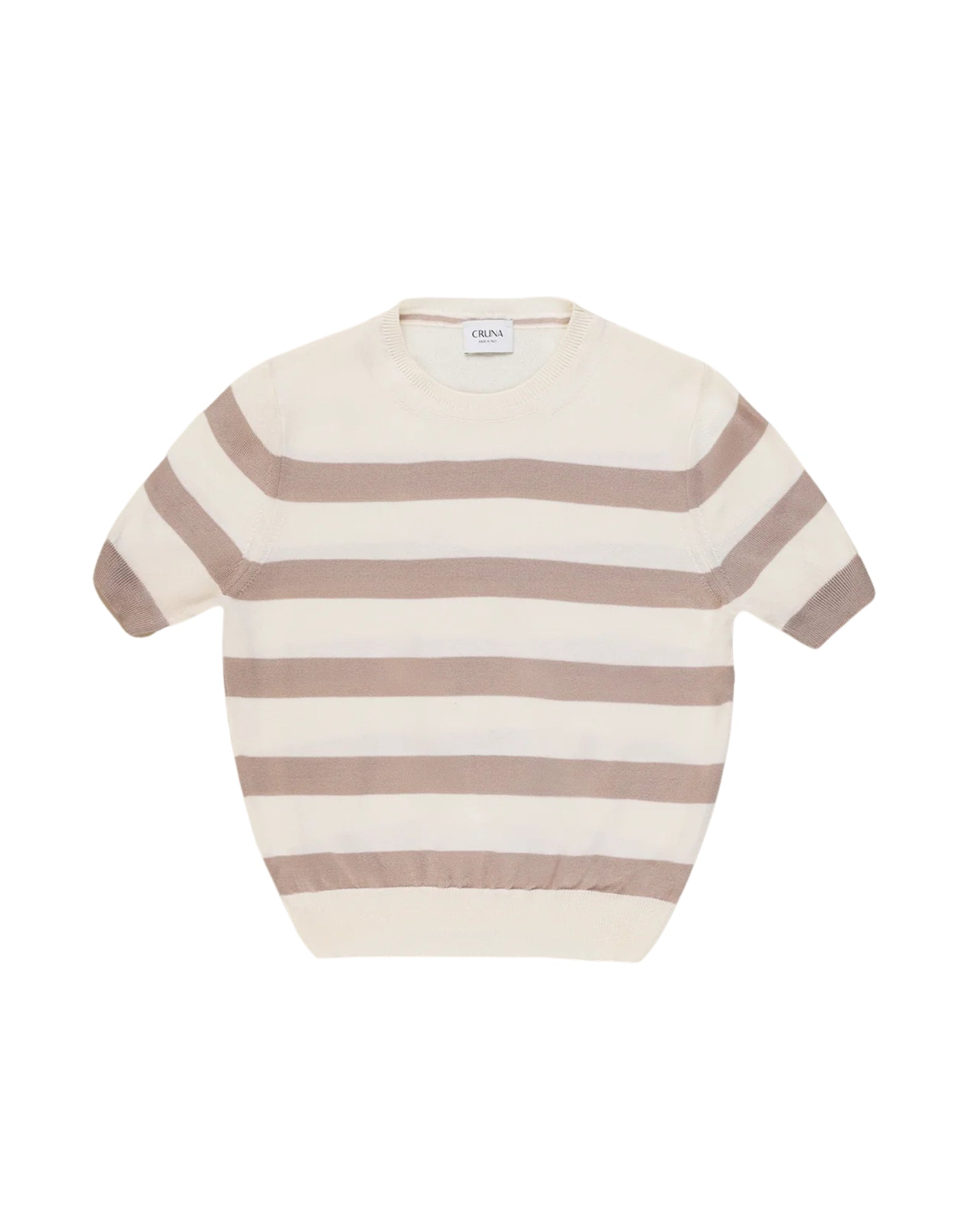 CRUNA Nina Striped Cotton T-Shirt Women Made in Italy NINA STRIPES