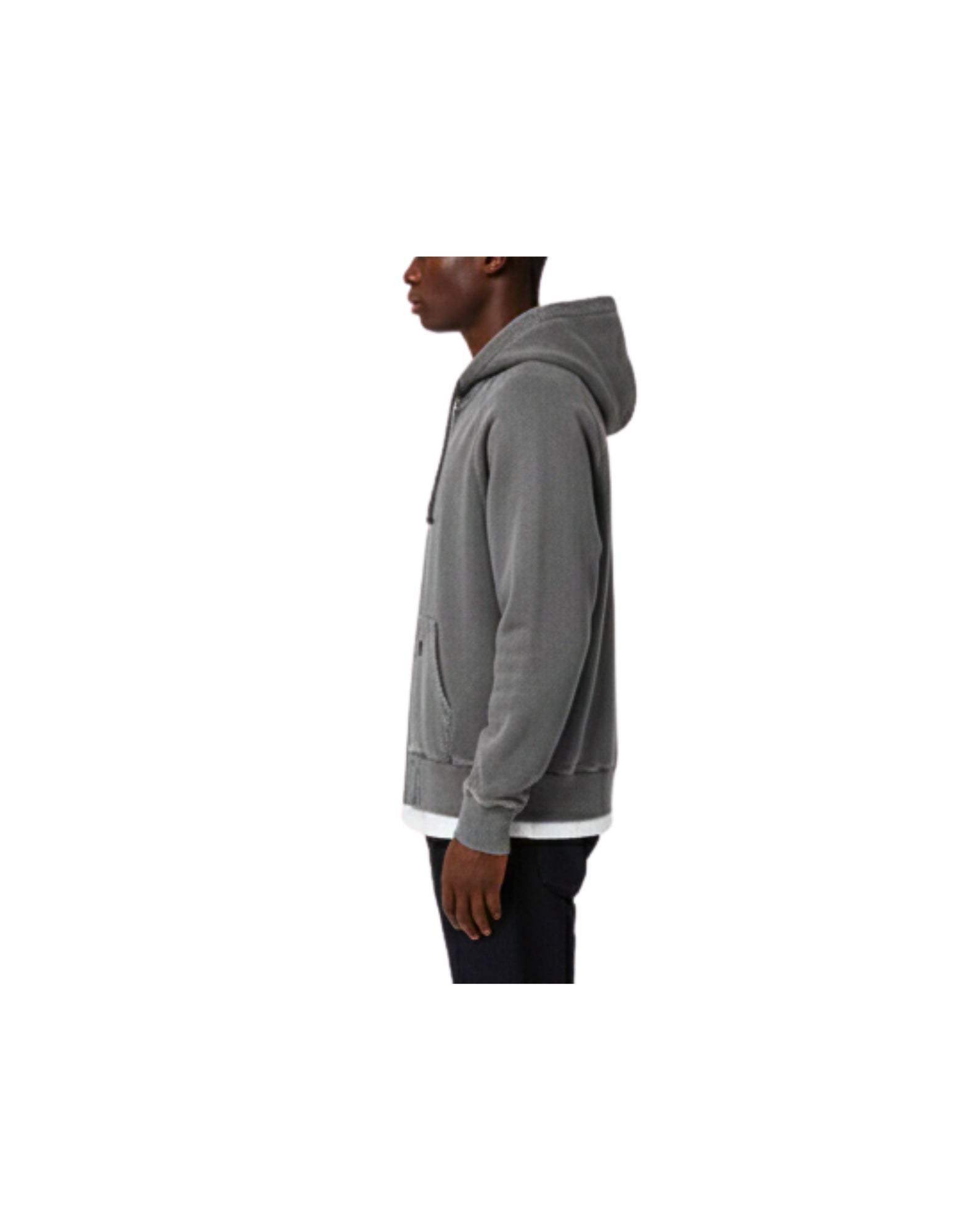 I036047 89.B7 BLACK GRIND WASH HOODED TORION JACKET - FELPA - CARHARTT WIP