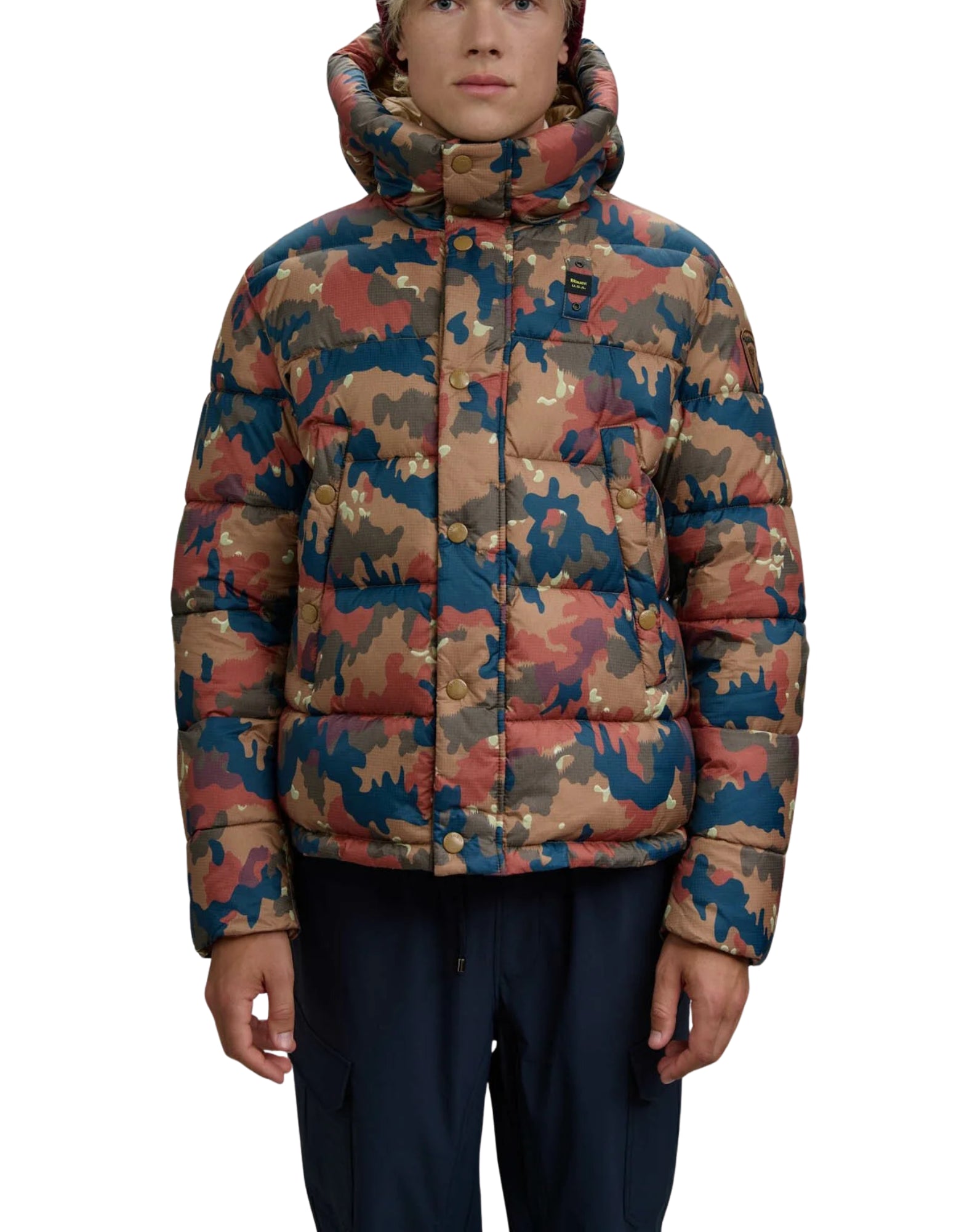 25WBLULUC02153 007300 343 CAMO - Giacche - Blauer